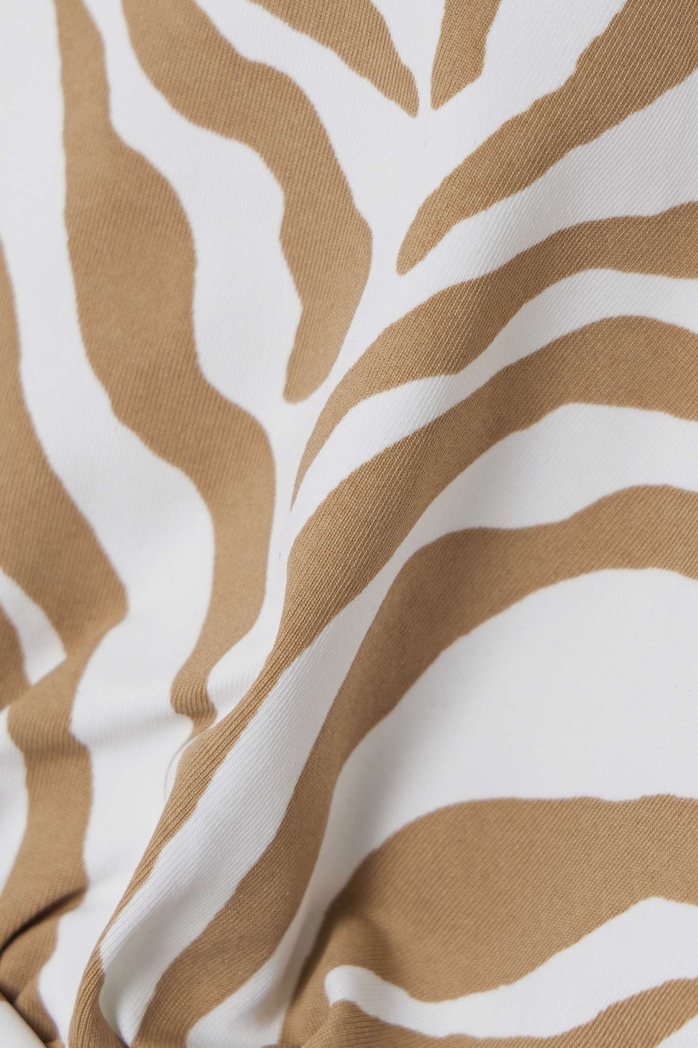 Alberta zebra-print triangle halterneck bikini top - 6