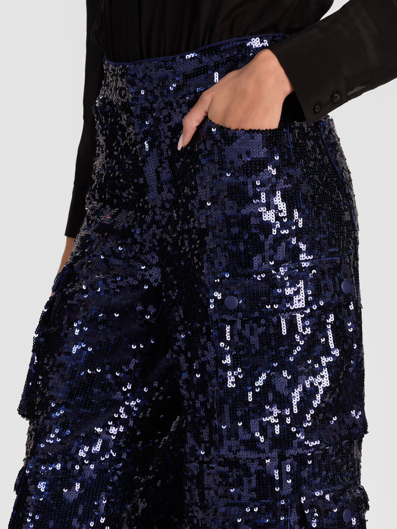 OLYMPIA SEQUIN CARGO PANT 6