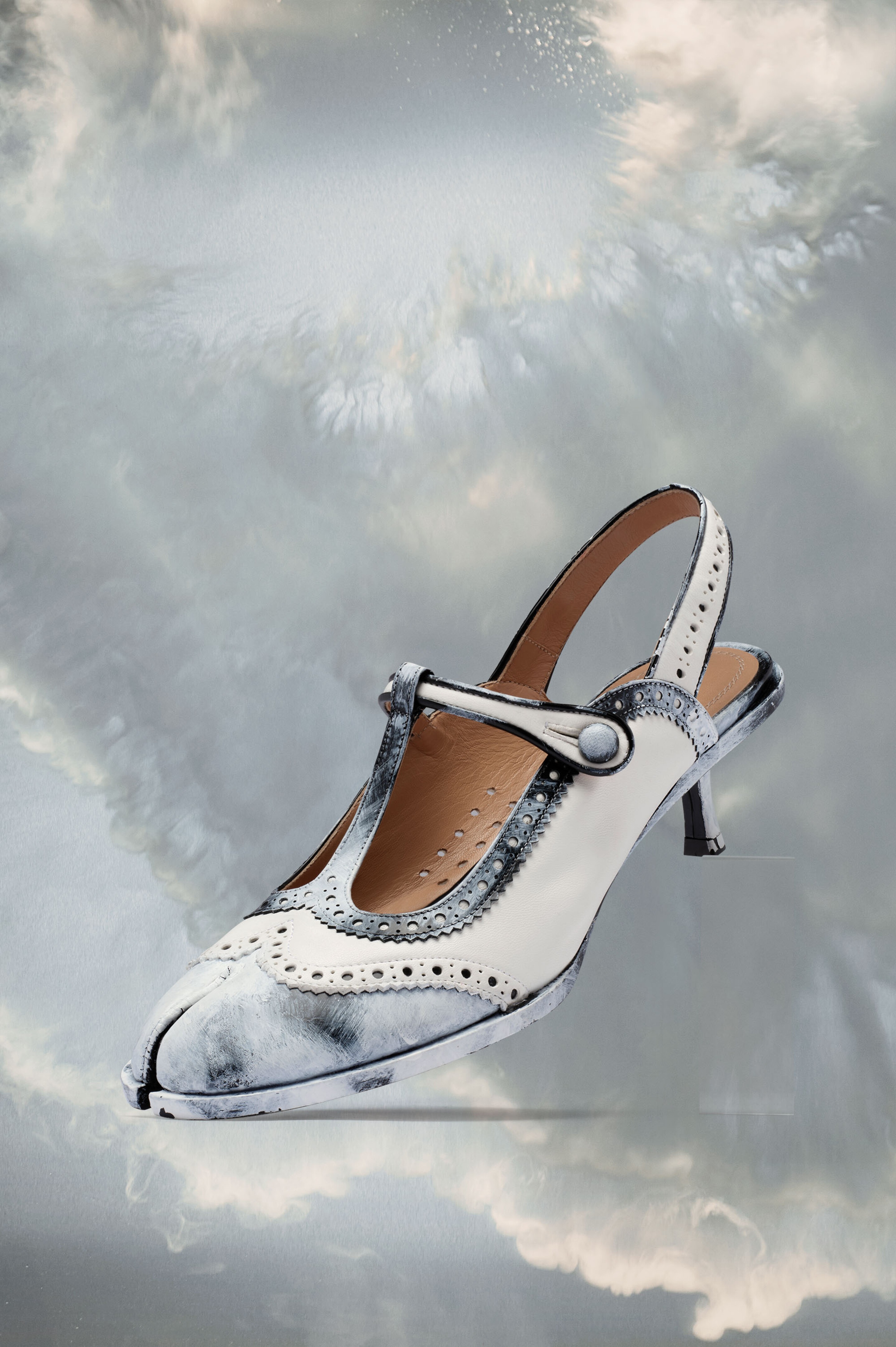 Tabi Bianchetto slingback shoe - 1