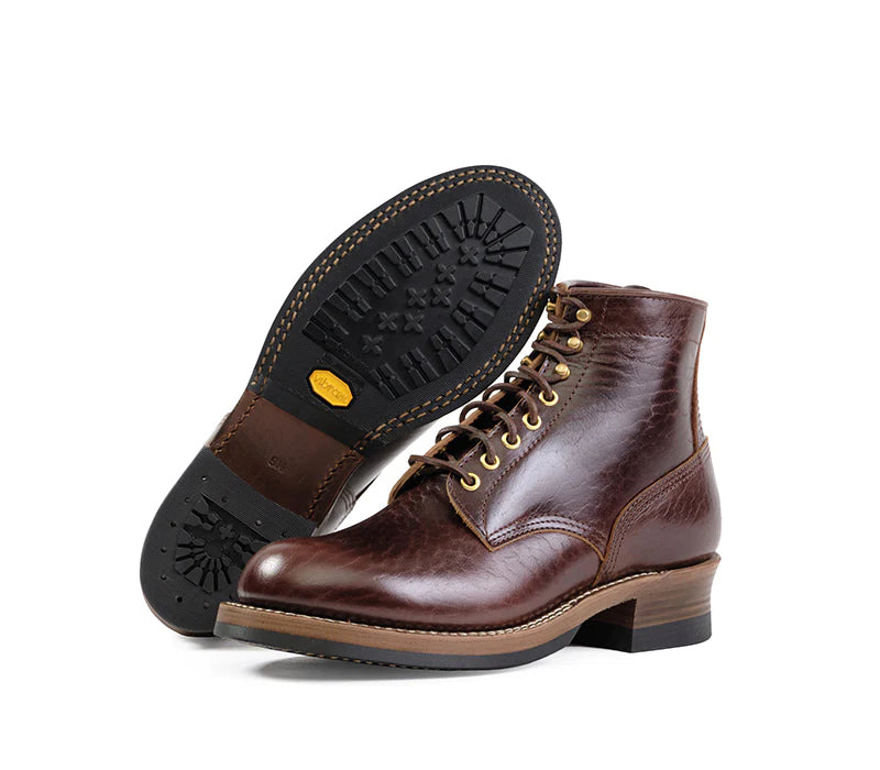 LK-032 Steel Gang Boots Shinki Hikaku Horsebutt Dark Brown - 3
