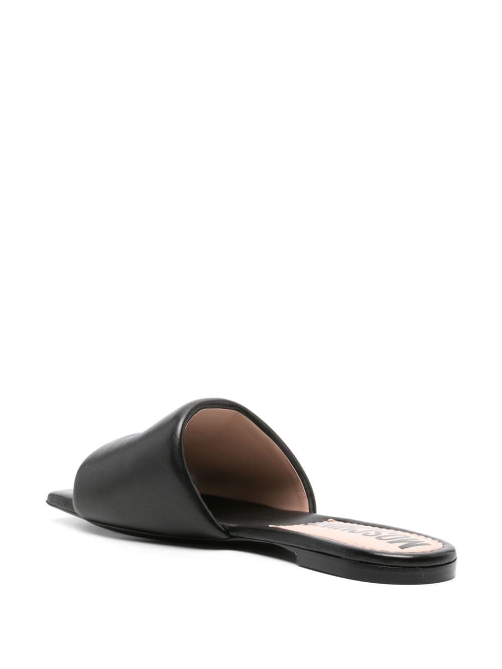 padded logo-appliquÃ© mules - 3