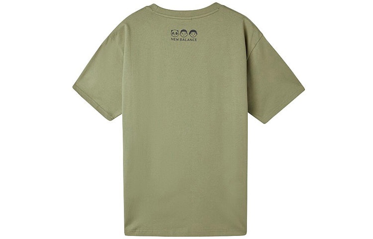 New Balance x Noritake Unisex Logo Round-neck Green AMT02377-OV - 2