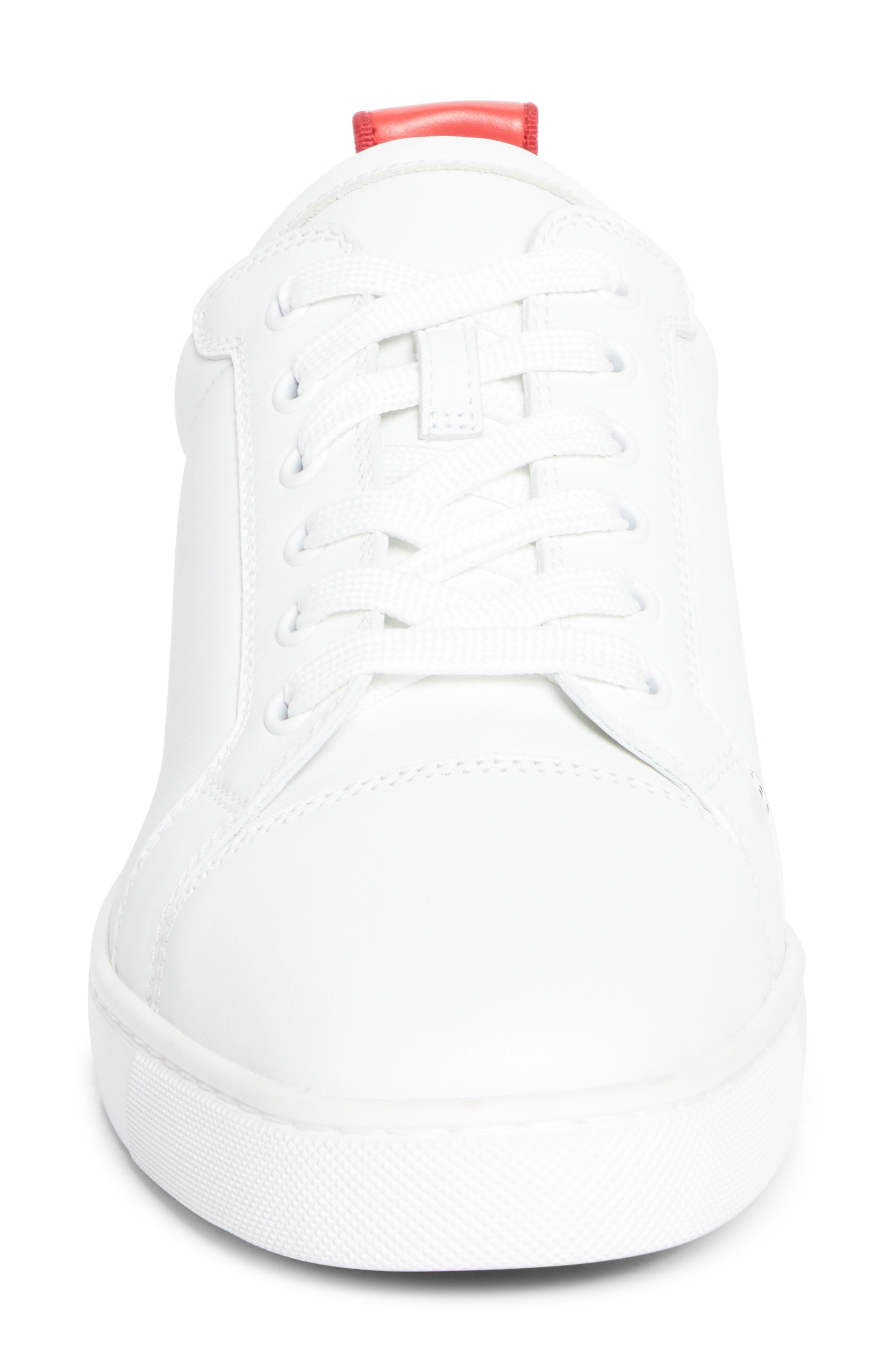 Christian Louboutin Fun Louis Sneaker in White/Loubi at Nordstrom - 4