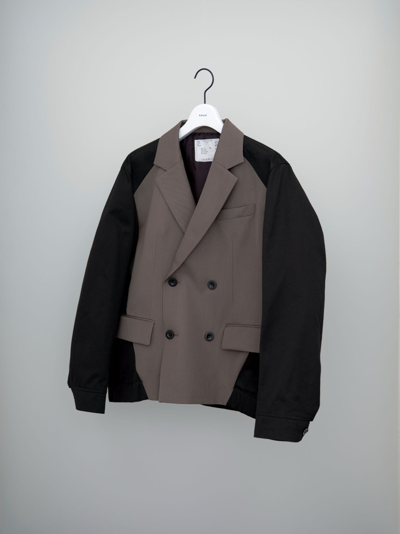 sacai Doeskin Mix Jacket outlook