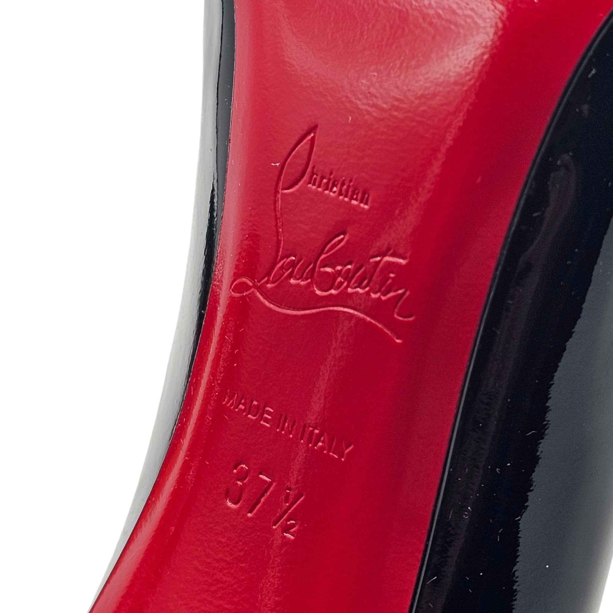 Christian Louboutin Hot Chick Pumps 100mm - Patent Leather - Black - 8