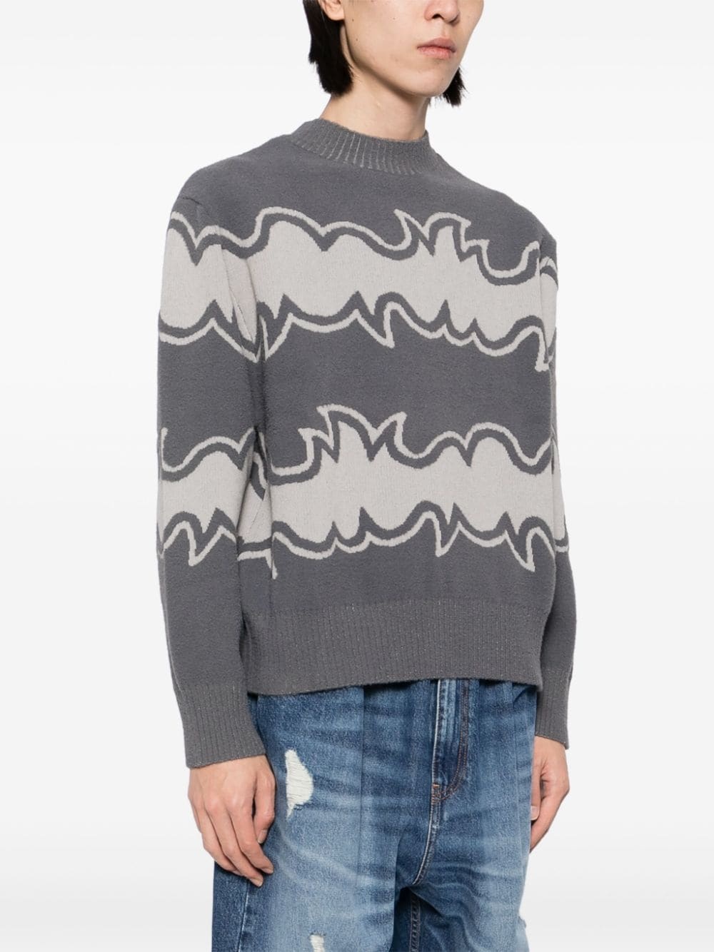 jacquard-knitted jumper - 3