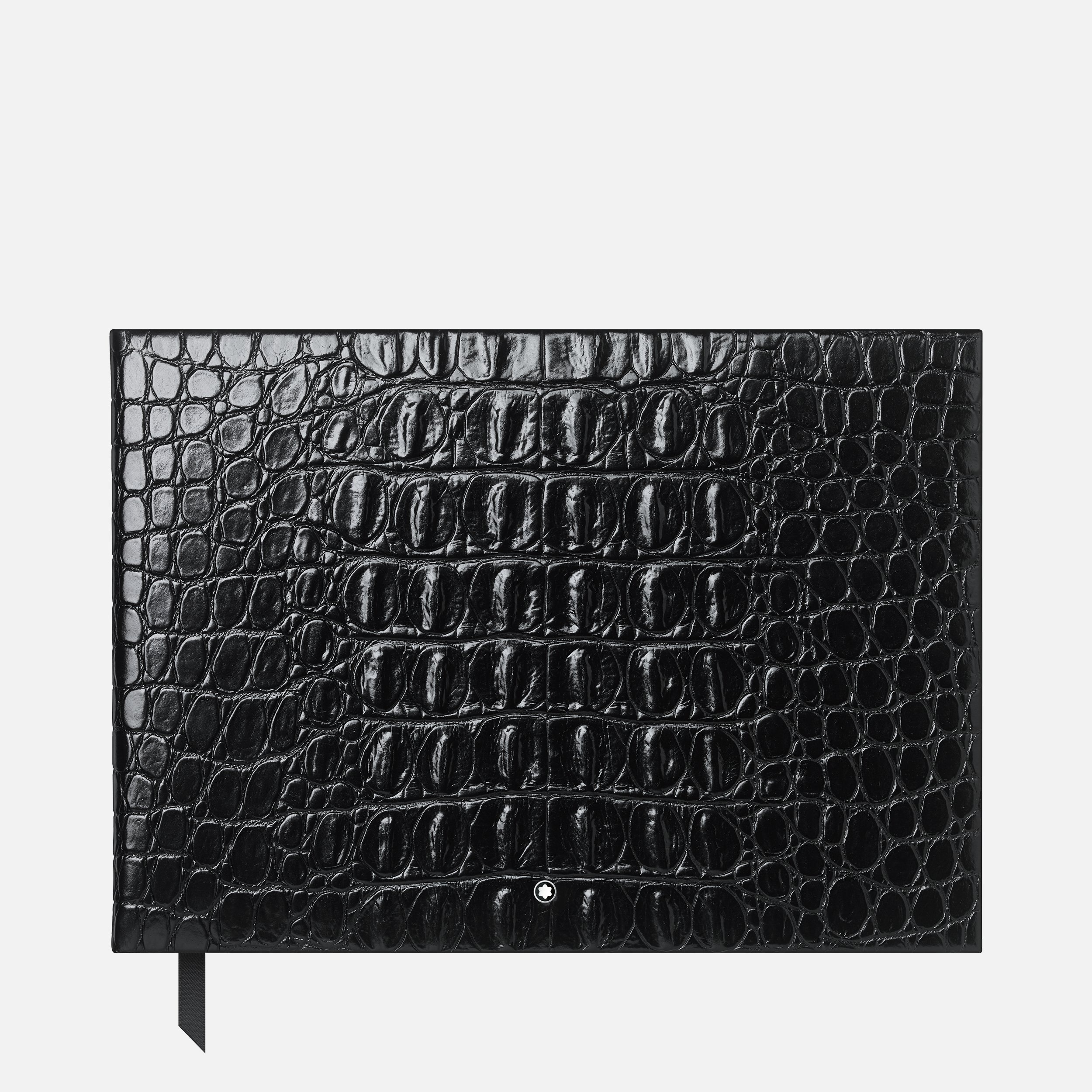 Guest Book Croco Print Black - 1