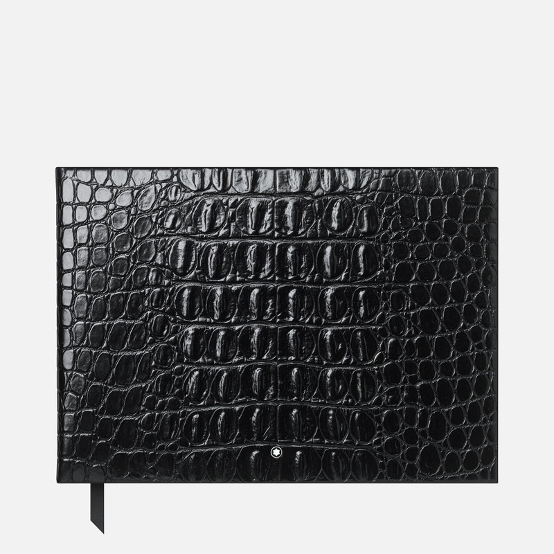 Guest Book Croco Print Black 1