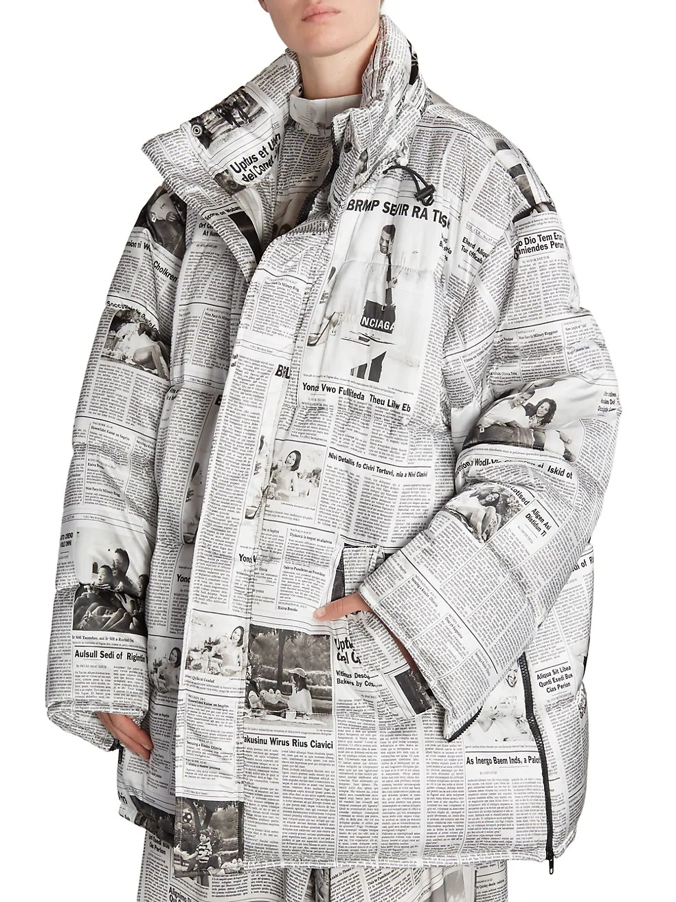 Happy News Zip Puffer Coat - 6