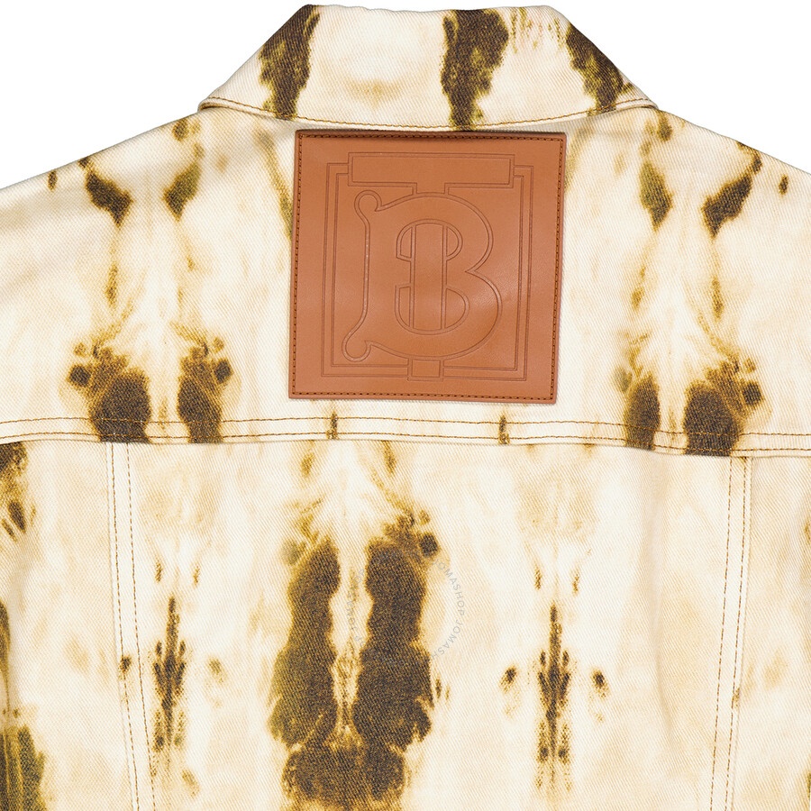 Burberry Prestwick Bleached Denim Monogram Motif Jacket - 6