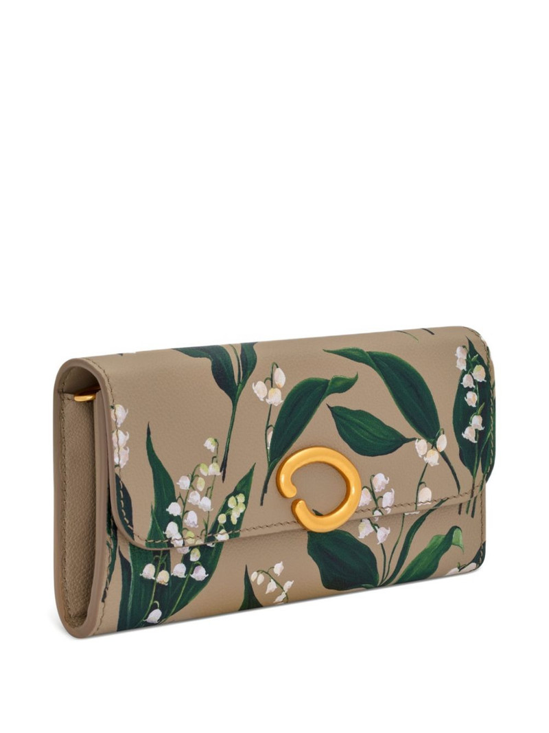Lily of the Valley-printed Continental wallet 3