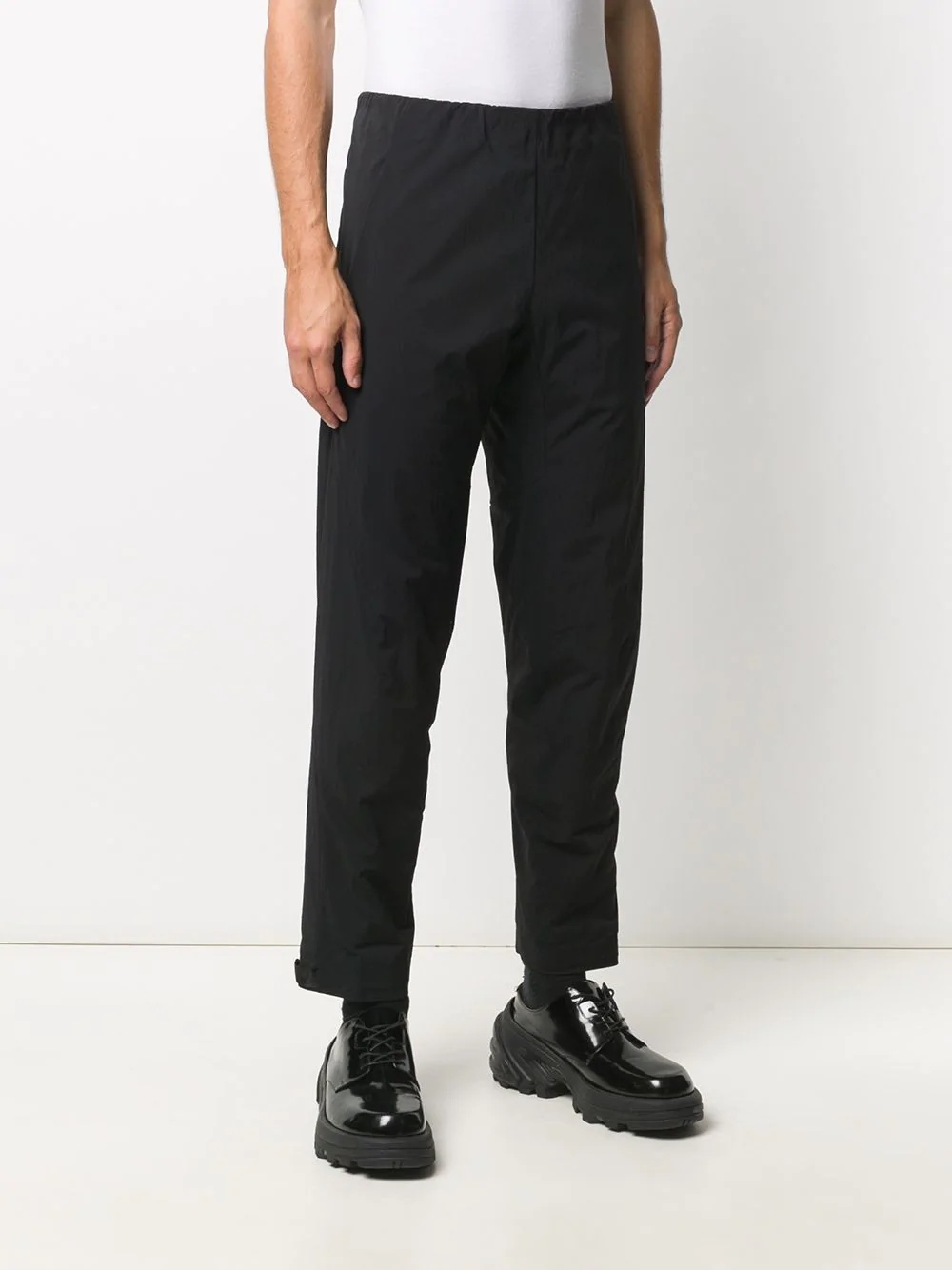 panelled straight-leg trousers - 3