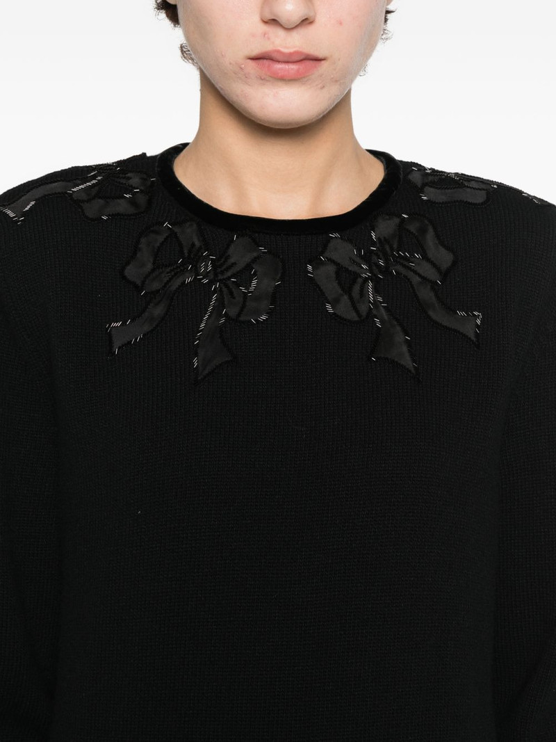 bow embellished sweater 5