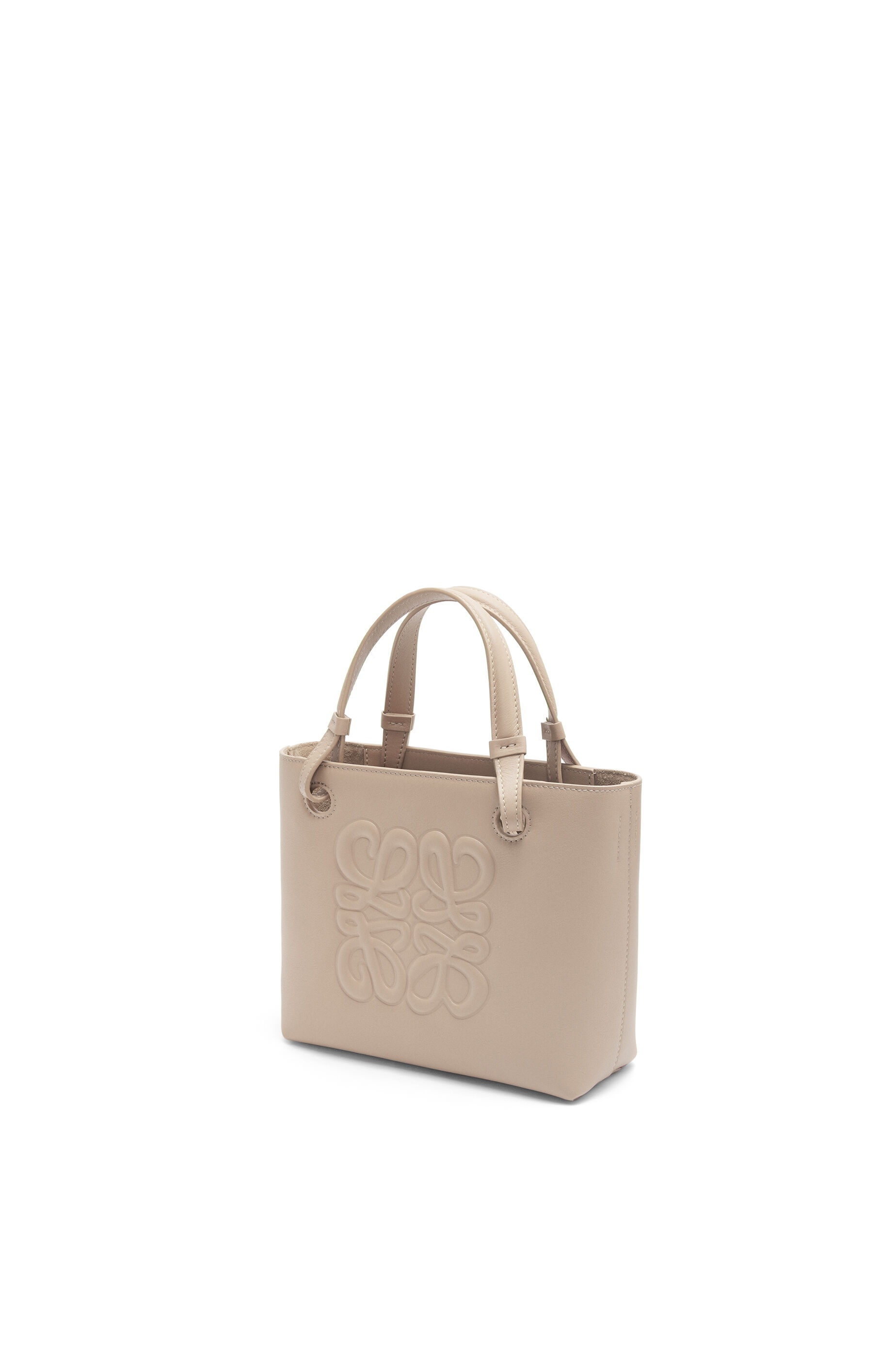 Mini Inflated Anagram Tote in classic calfskin - 3