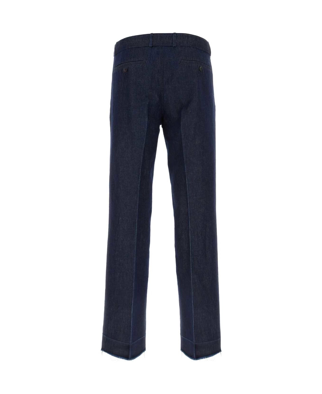 Dark Blue Denim Pant - 2