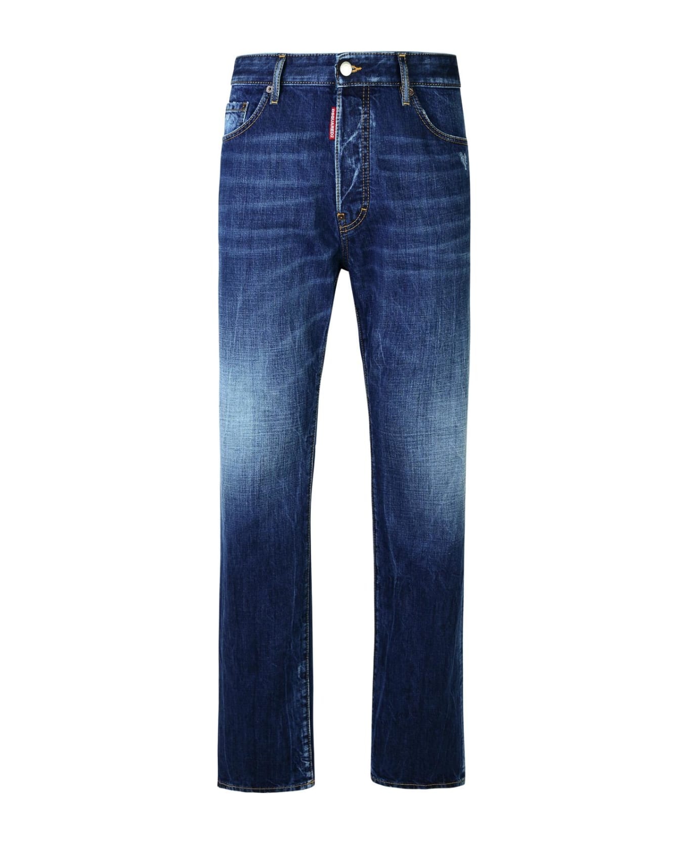 642 Blue Cotton Denim Jeans - 1