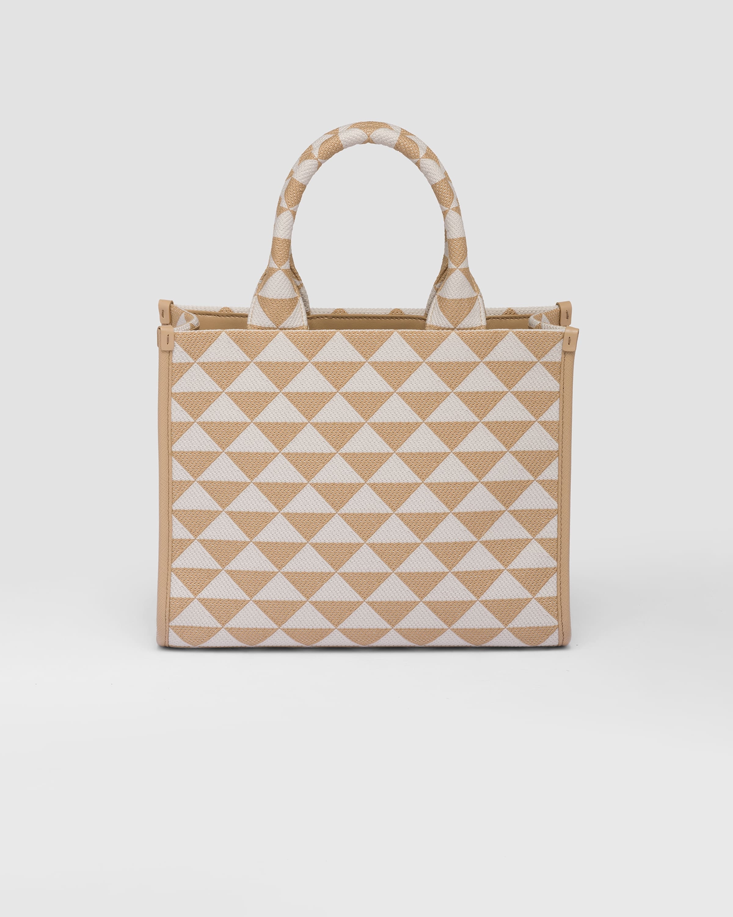 Small Prada Symbole embroidered fabric handbag - 4