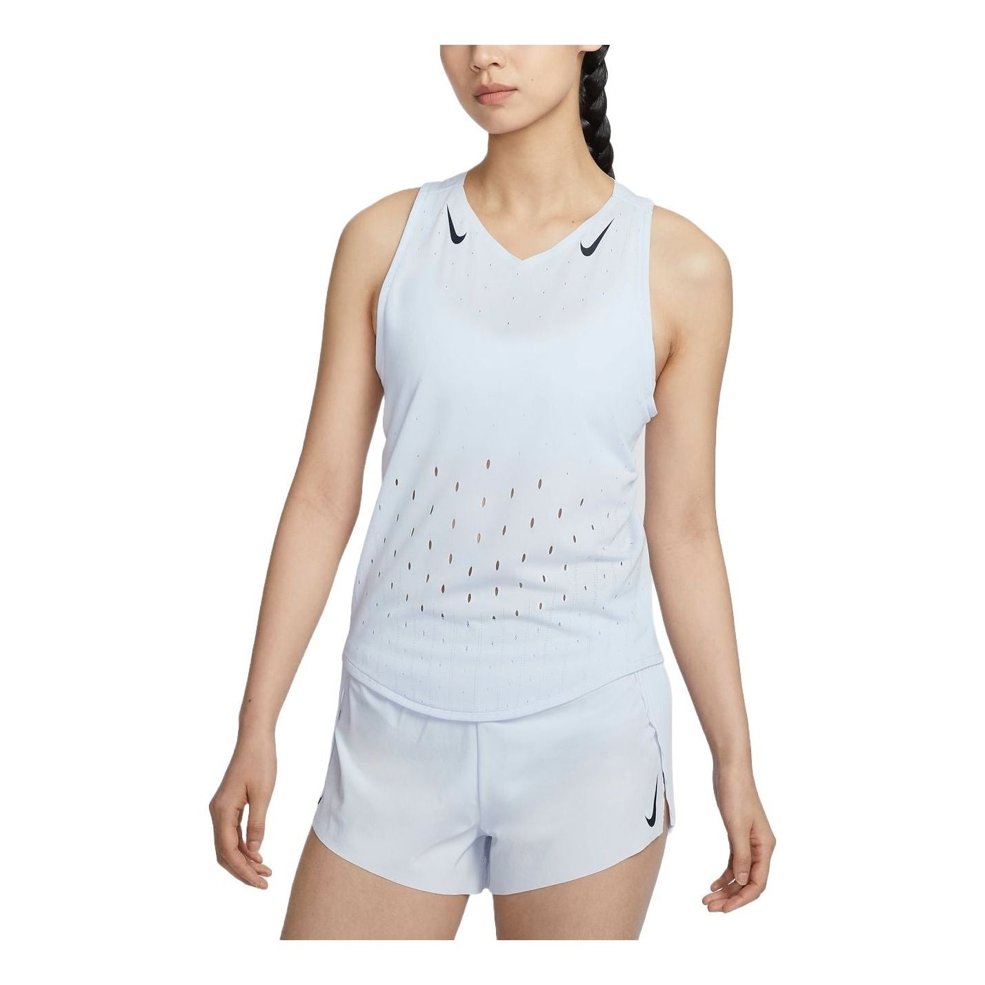 (WMNS) Nike AeroSwift Dri-FIT ADV Running Singlet Asia Sizing 'Football Grey' FN2505-085 - 1