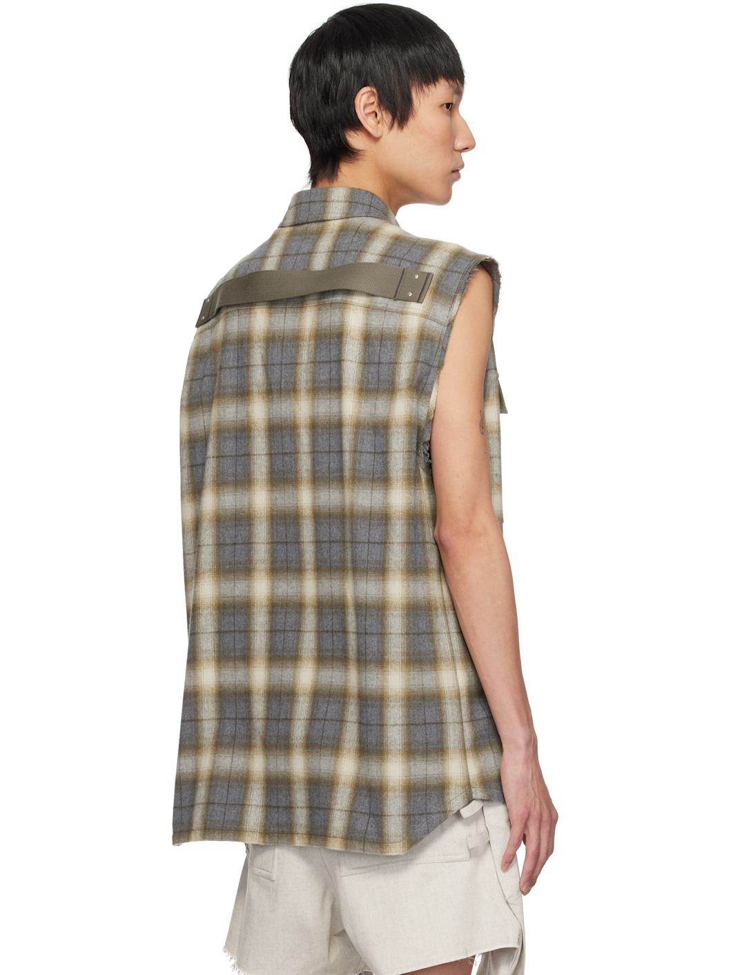 Gray Hollywood Jumbo SL Outer Shirt - 3