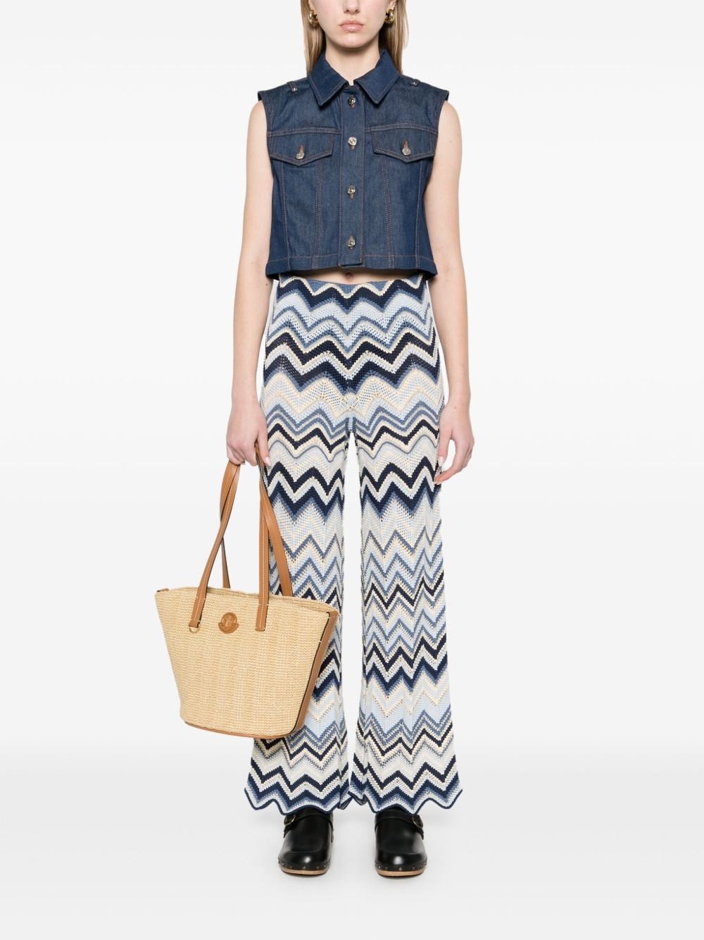 crochet flared trousers - 2