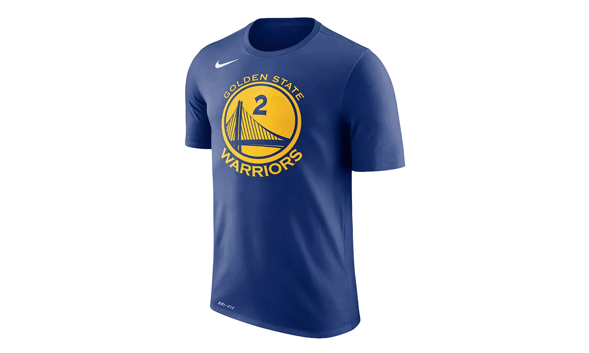 NBA Golden State Warriors Name and Number #2 Jordan Bell T-shirt "Blue/Gray" 870774 403 - 1