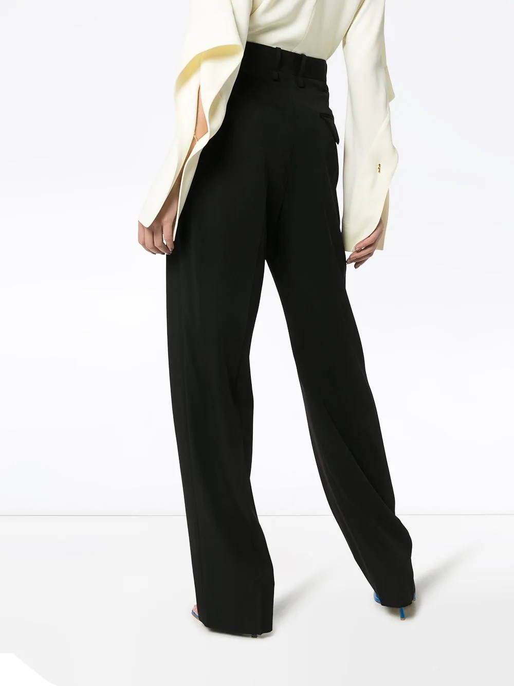 wide-leg high-rise trousers - 4