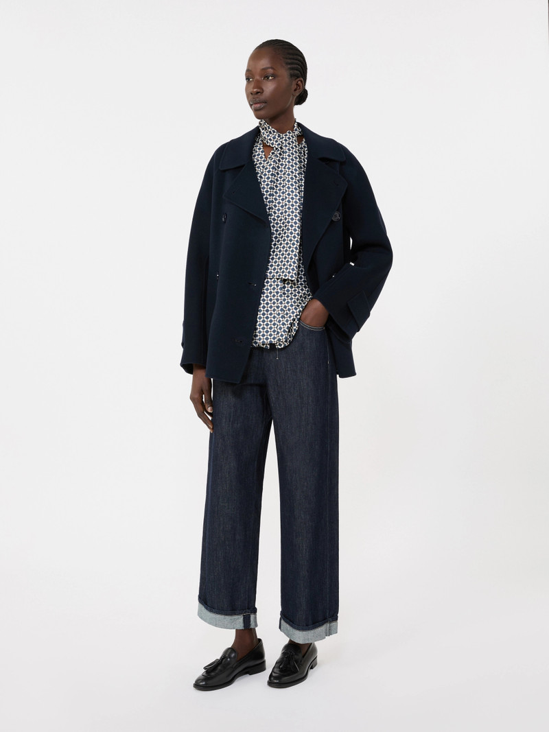 'S Max Mara Printed silk shirt - MIDNIGHTBLUE outlook