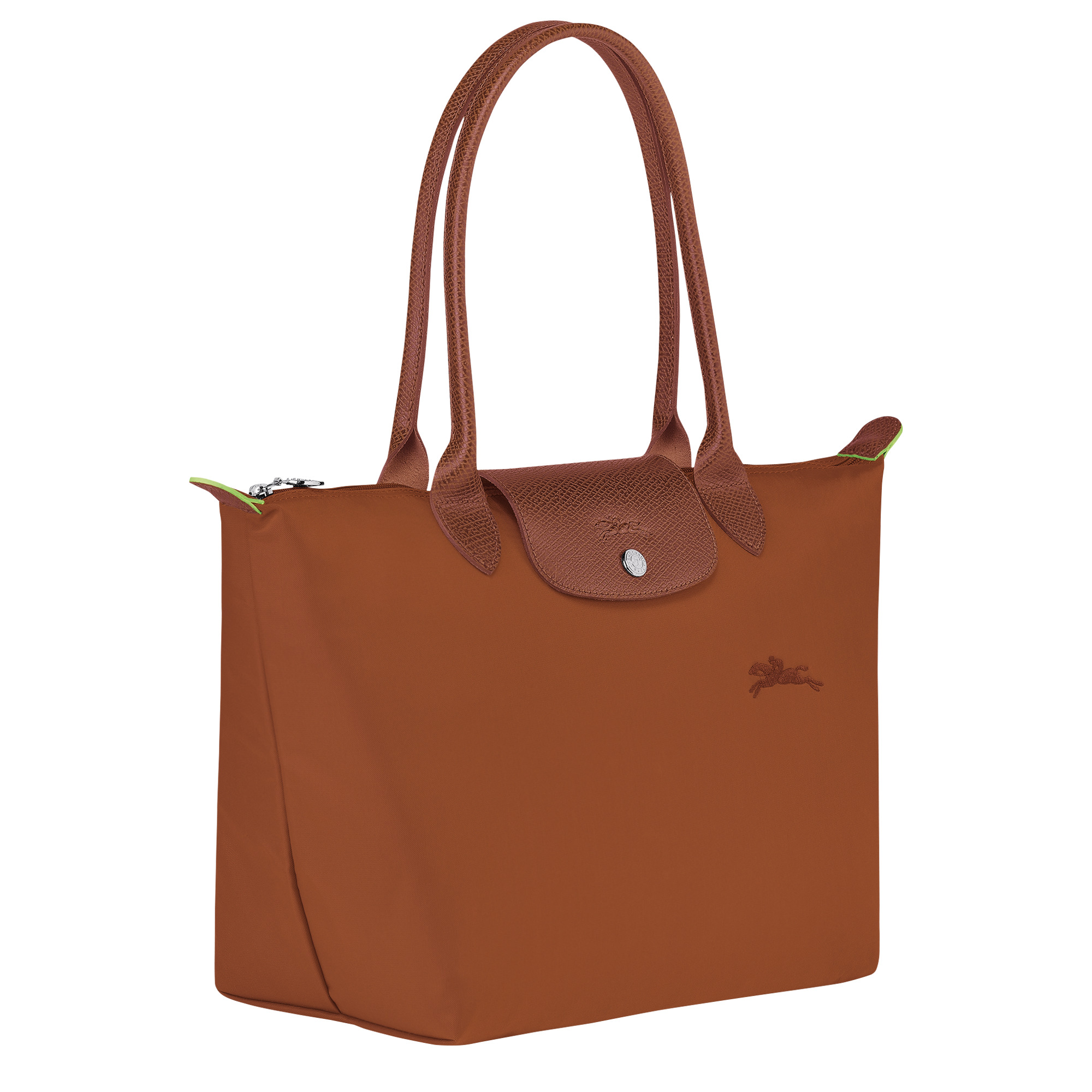 Le Pliage Green M Tote bag Cognac - Recycled canvas - 3