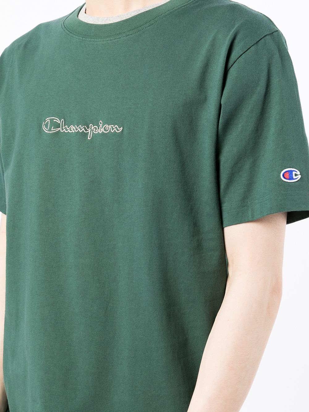 embroidered-logo T-shirt - 5