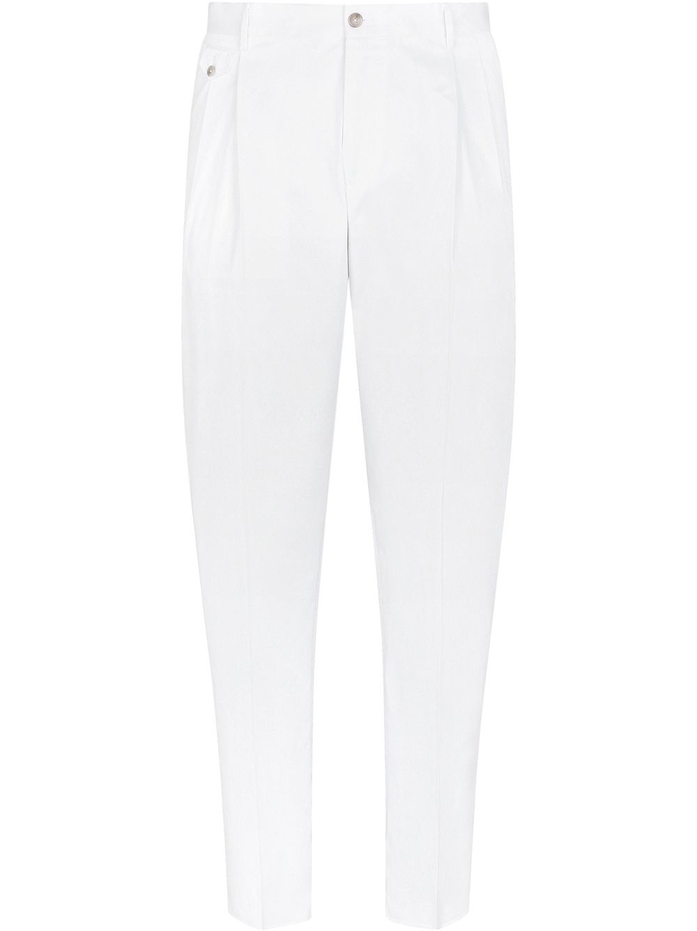 pleated tapered trousers - 1