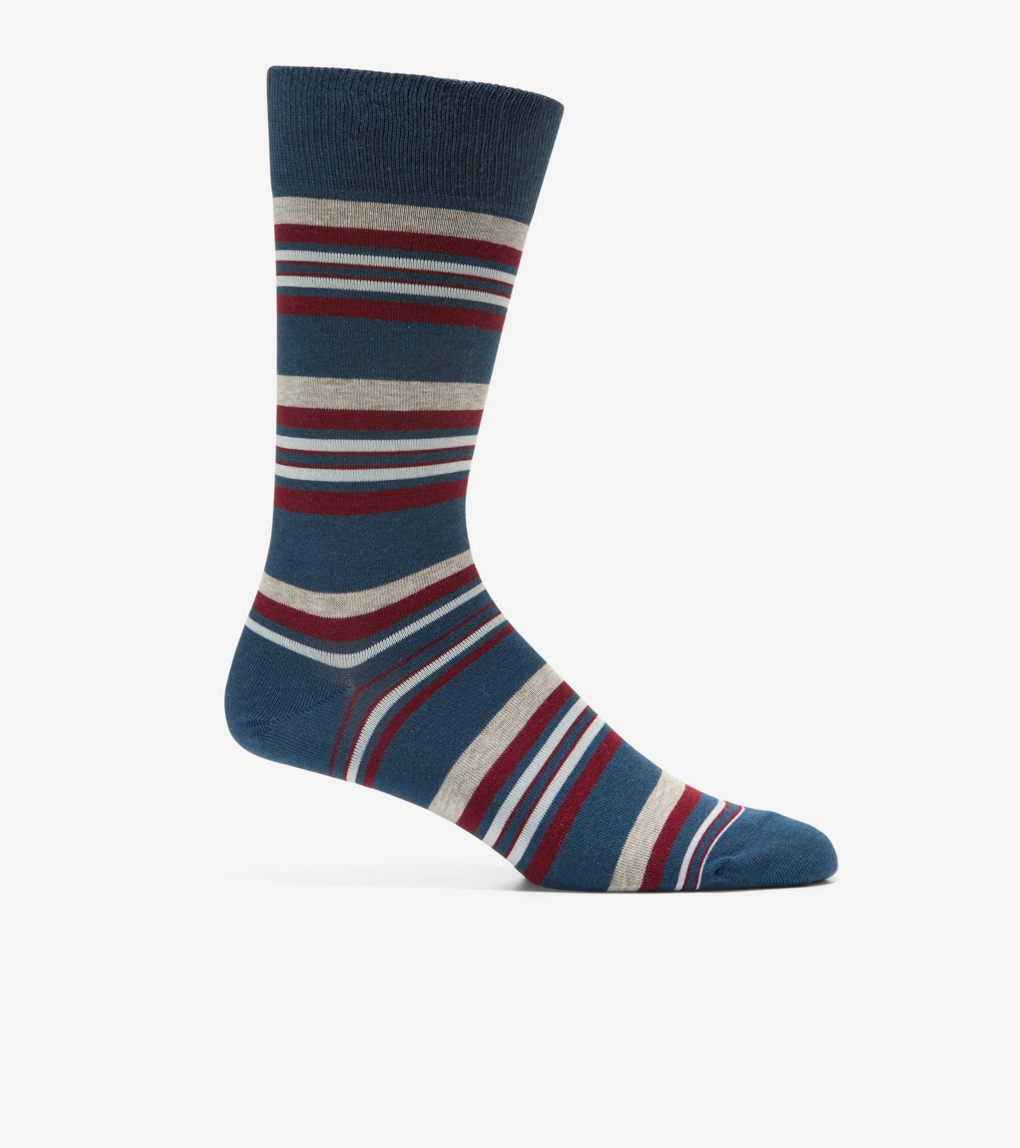 Men's Striped Dress Crew Socks - 1