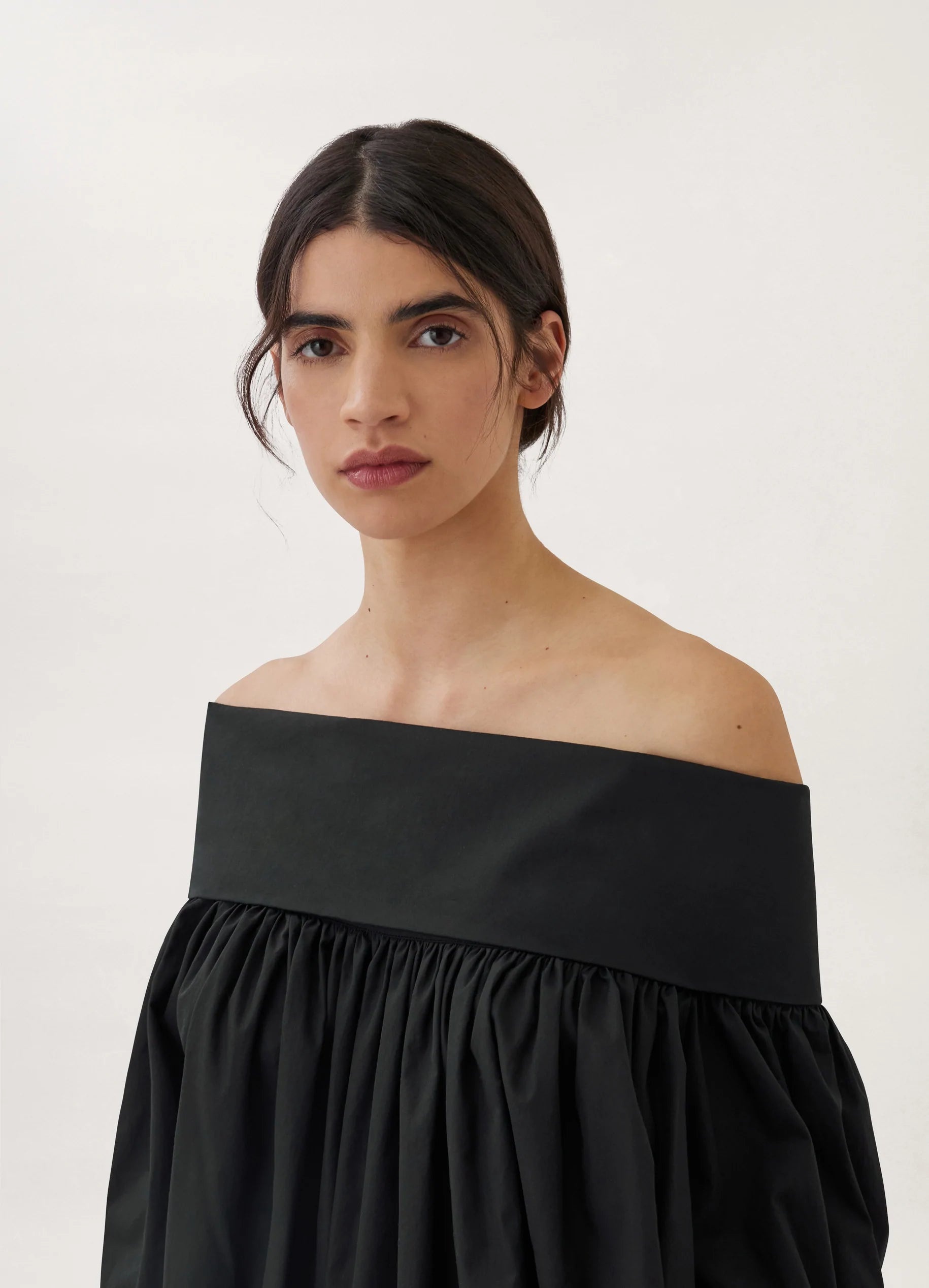 BARE SHOULDER BLOUSE
COTTON POPLIN - 3