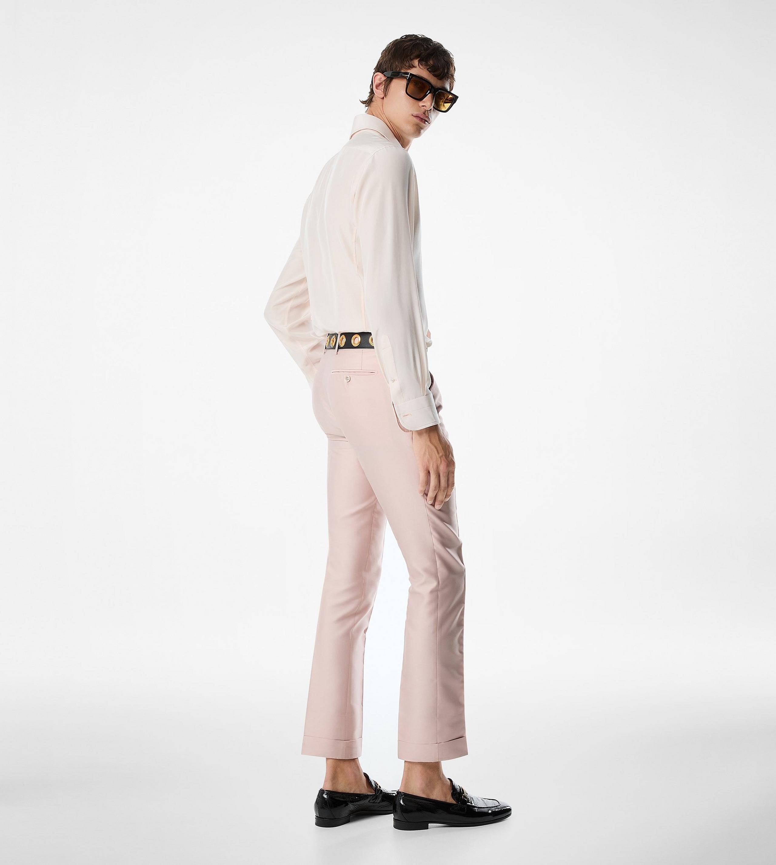 WASHED SILK POPLIN SLIM FIT SHIRT - 3