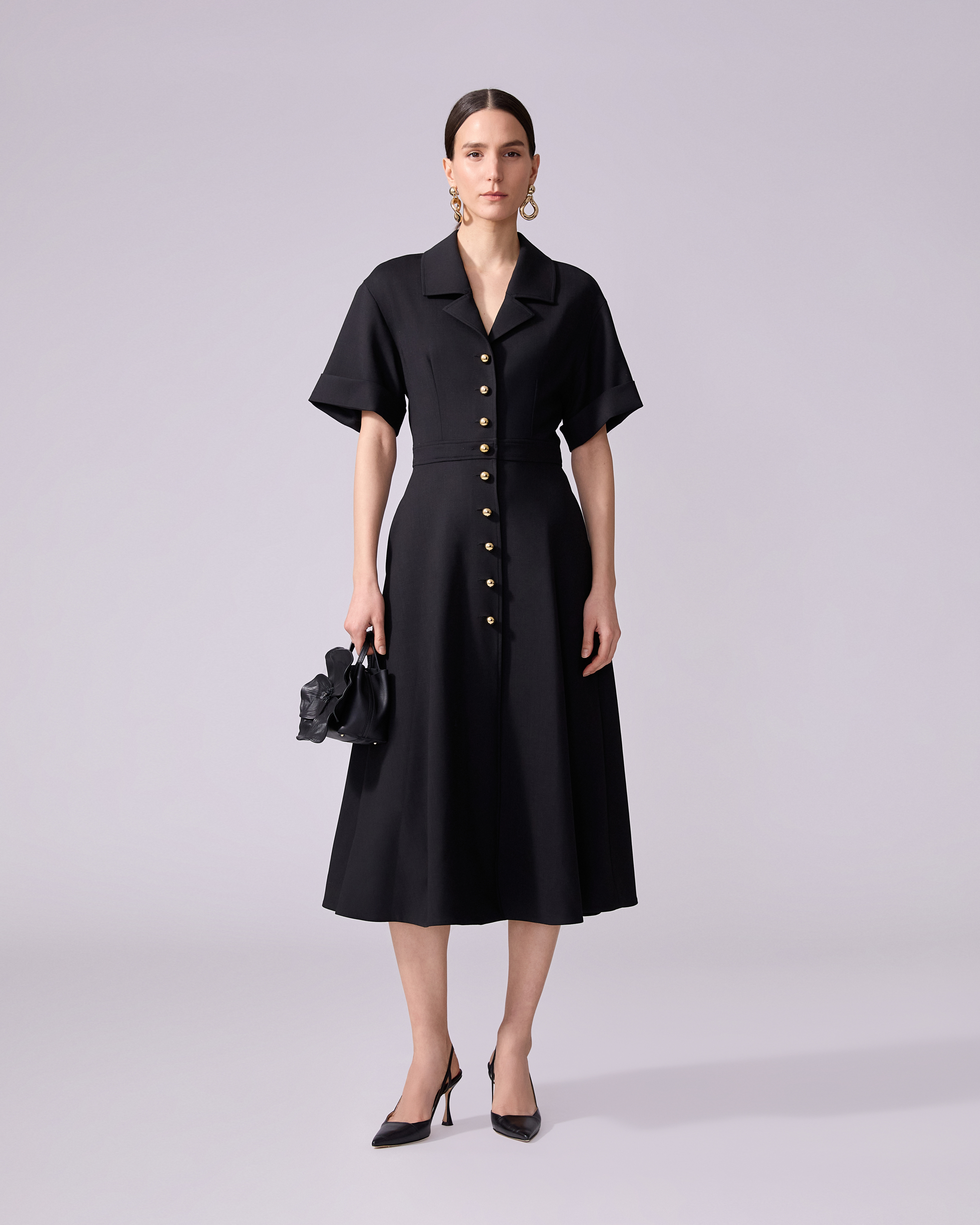 Midi Shirt Dress - 2