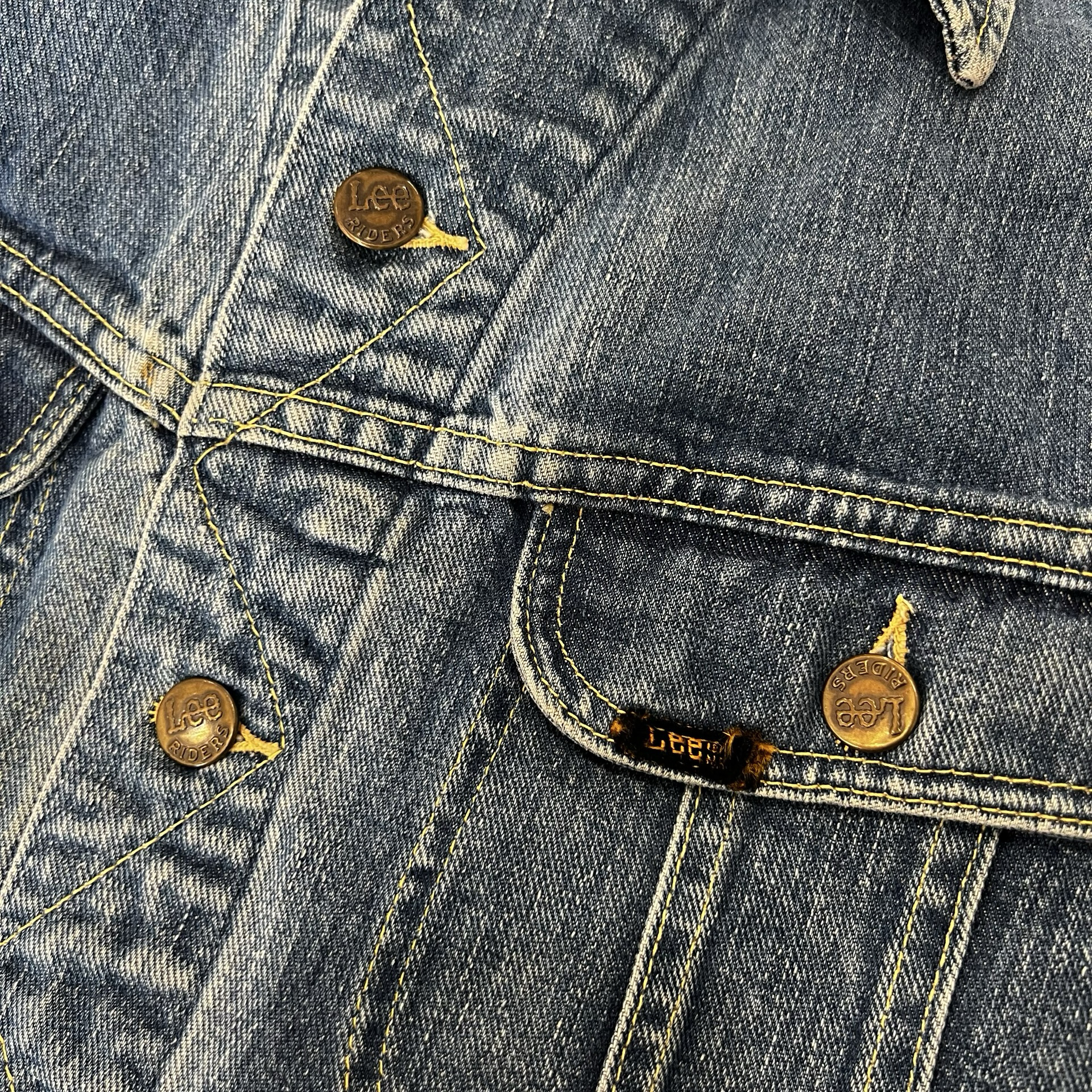 Final Blow - Vintage 1960s Lee Riders 101-J Jean Jacket SZ 42 Long - 6