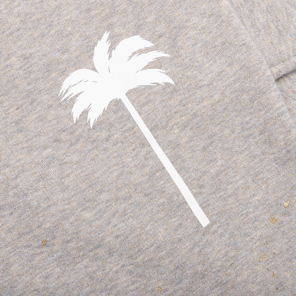 PALM ANGELS PXP PAINTED CLASSIC SWEATPANTS - MELANGE GREY - 3