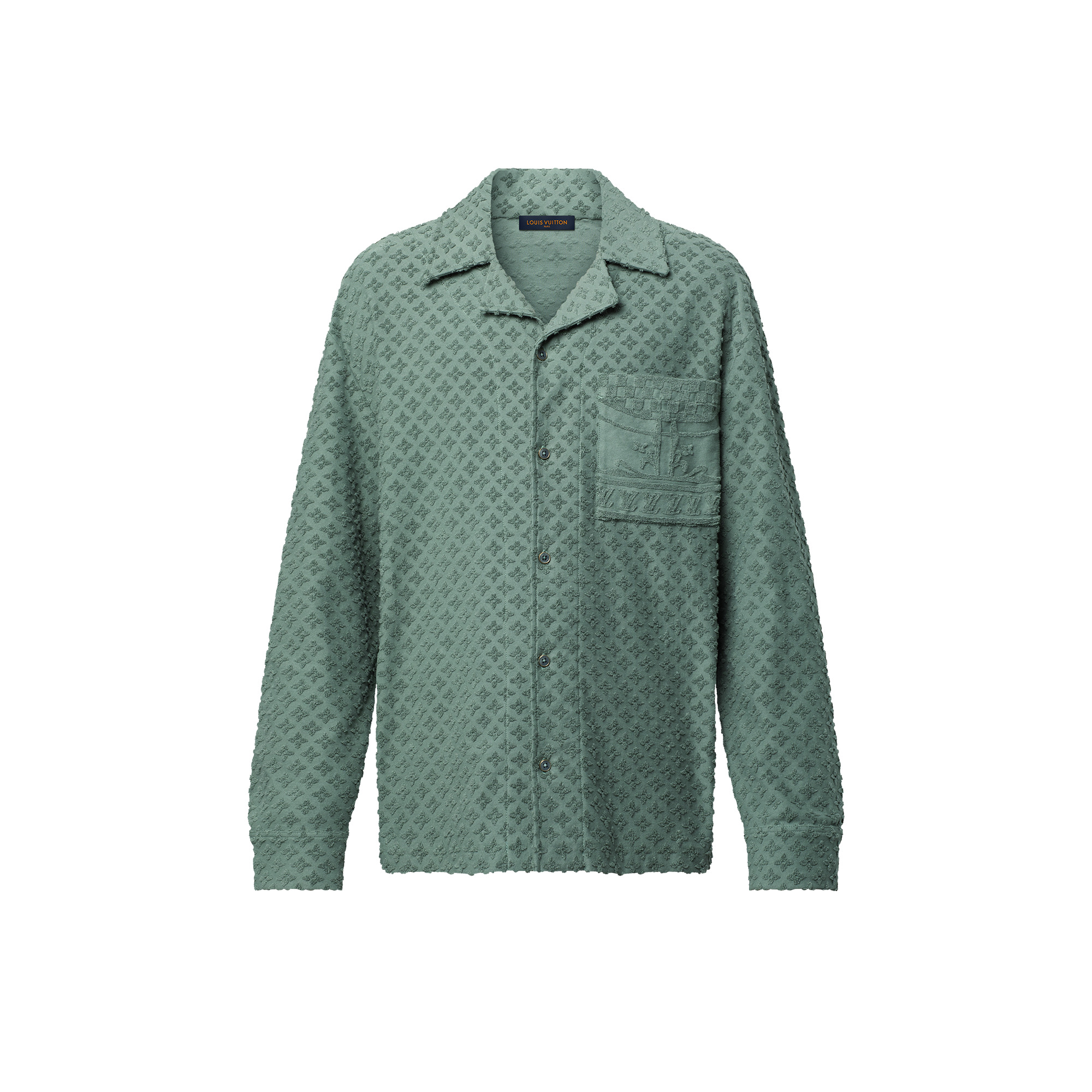 French Terry Jacquard Overshirt - 1
