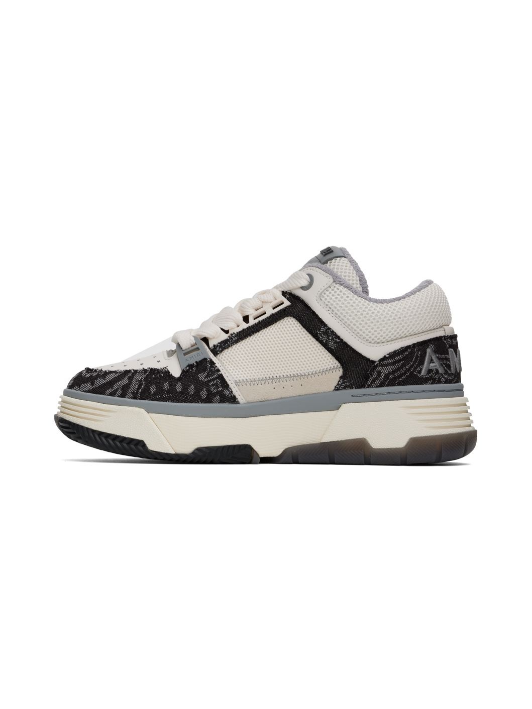 Black & Off-White Bandana Denim MA-1 Sneakers - 3