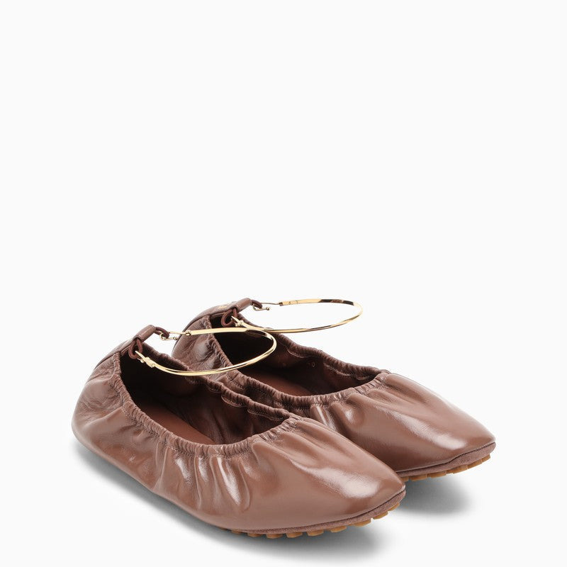 Fendi Fendi Filo Jasper-Coloured Leather Ballerina Women - 2