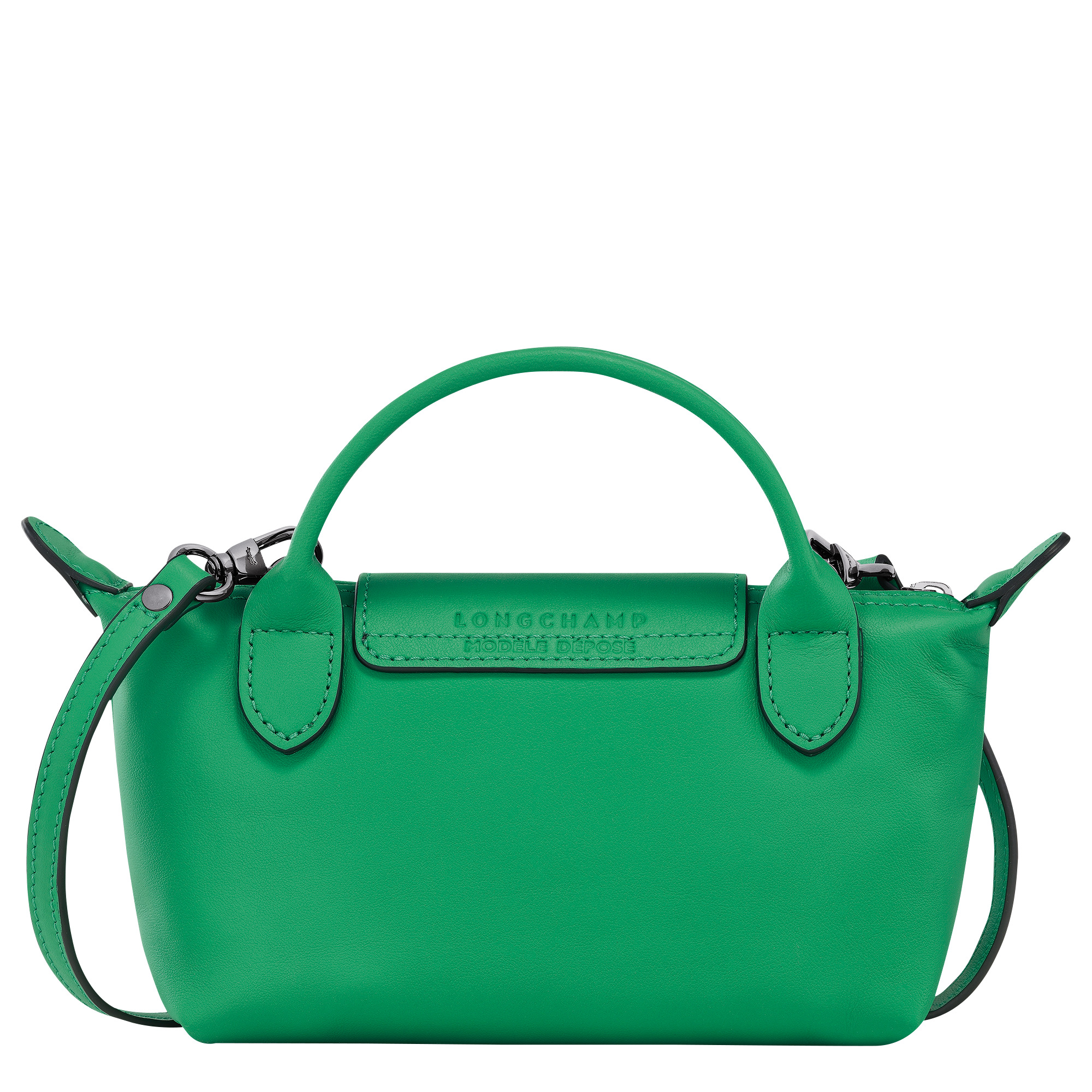 Le Pliage Xtra XS Pouch Green - Leather - 4