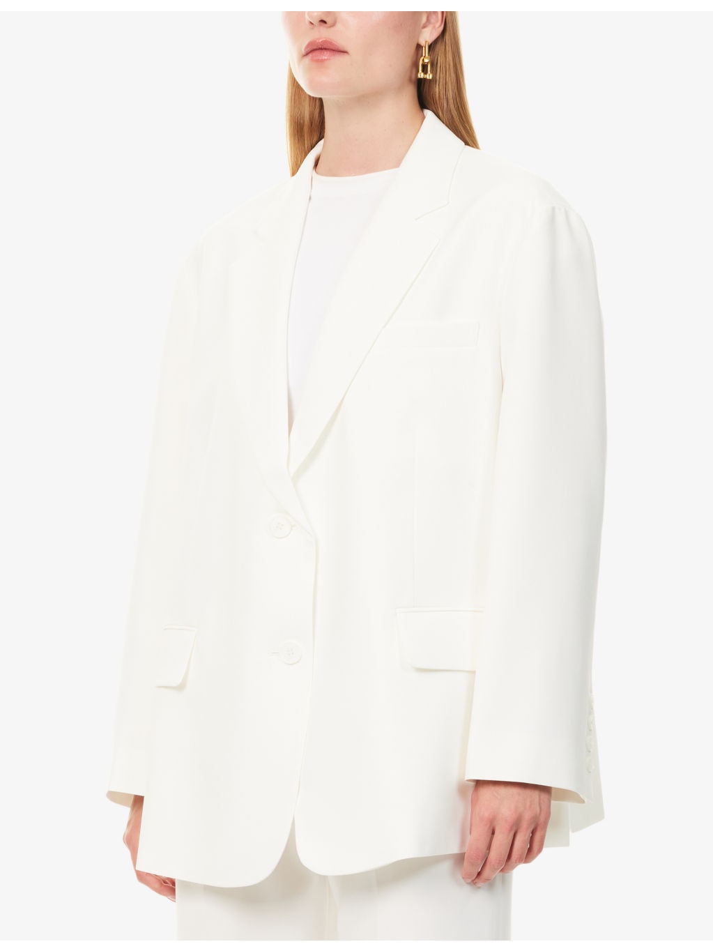 Bea Single-Breasted Stretch-Woven Blazer - 3