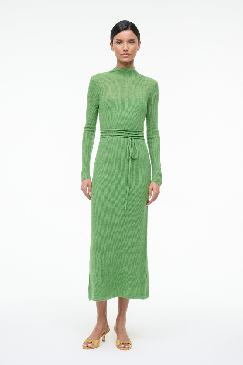 STAUD MARIANNE DRESS LEAF 1