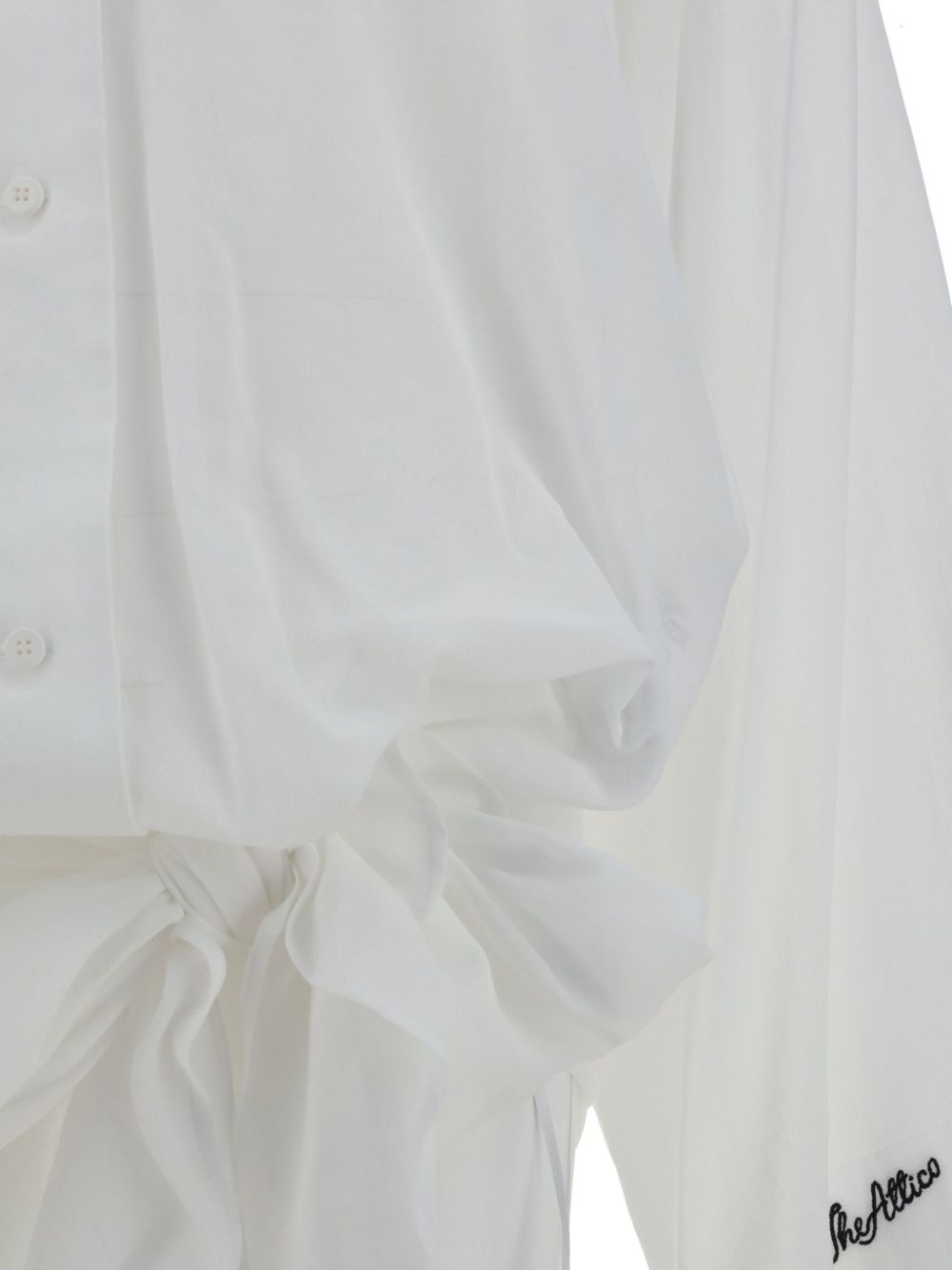 drapped-detailing mini dress - 3