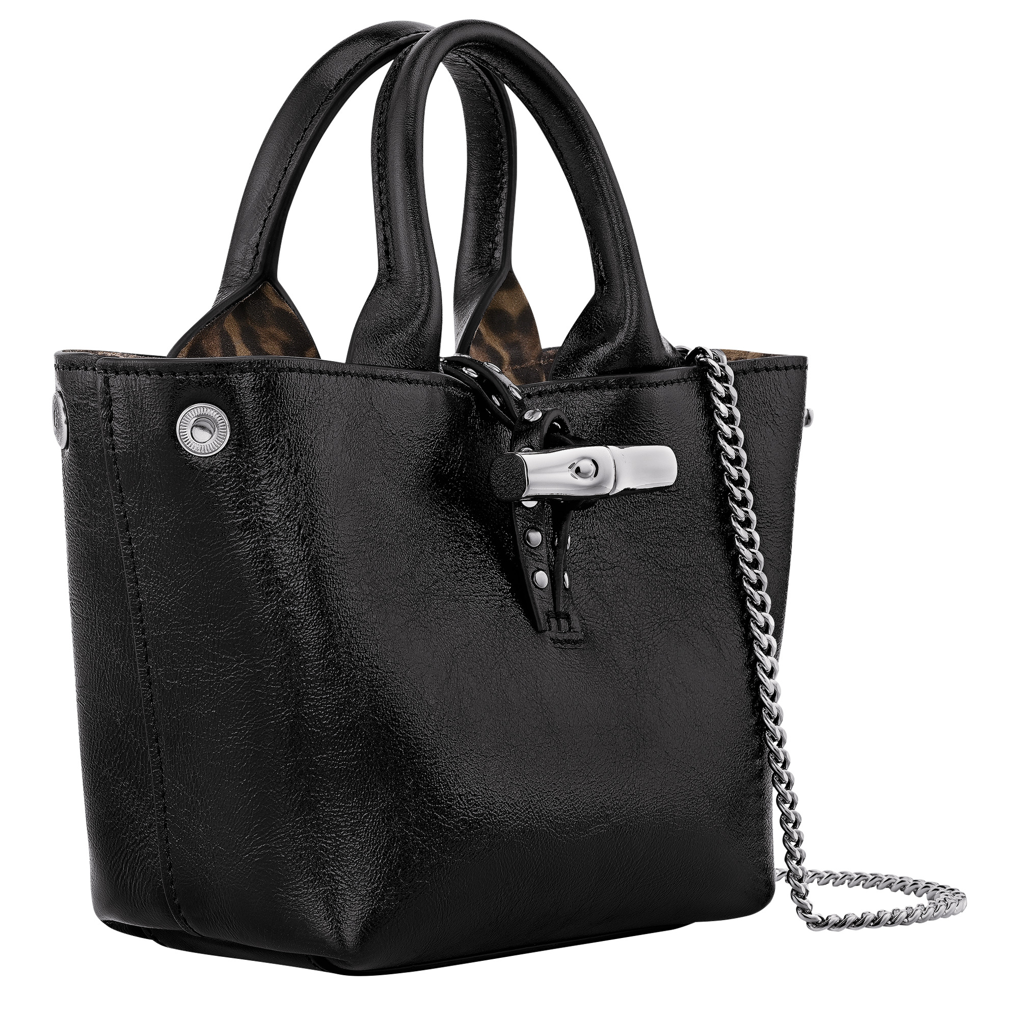 Le Roseau XS Handbag Black - Leather - 2