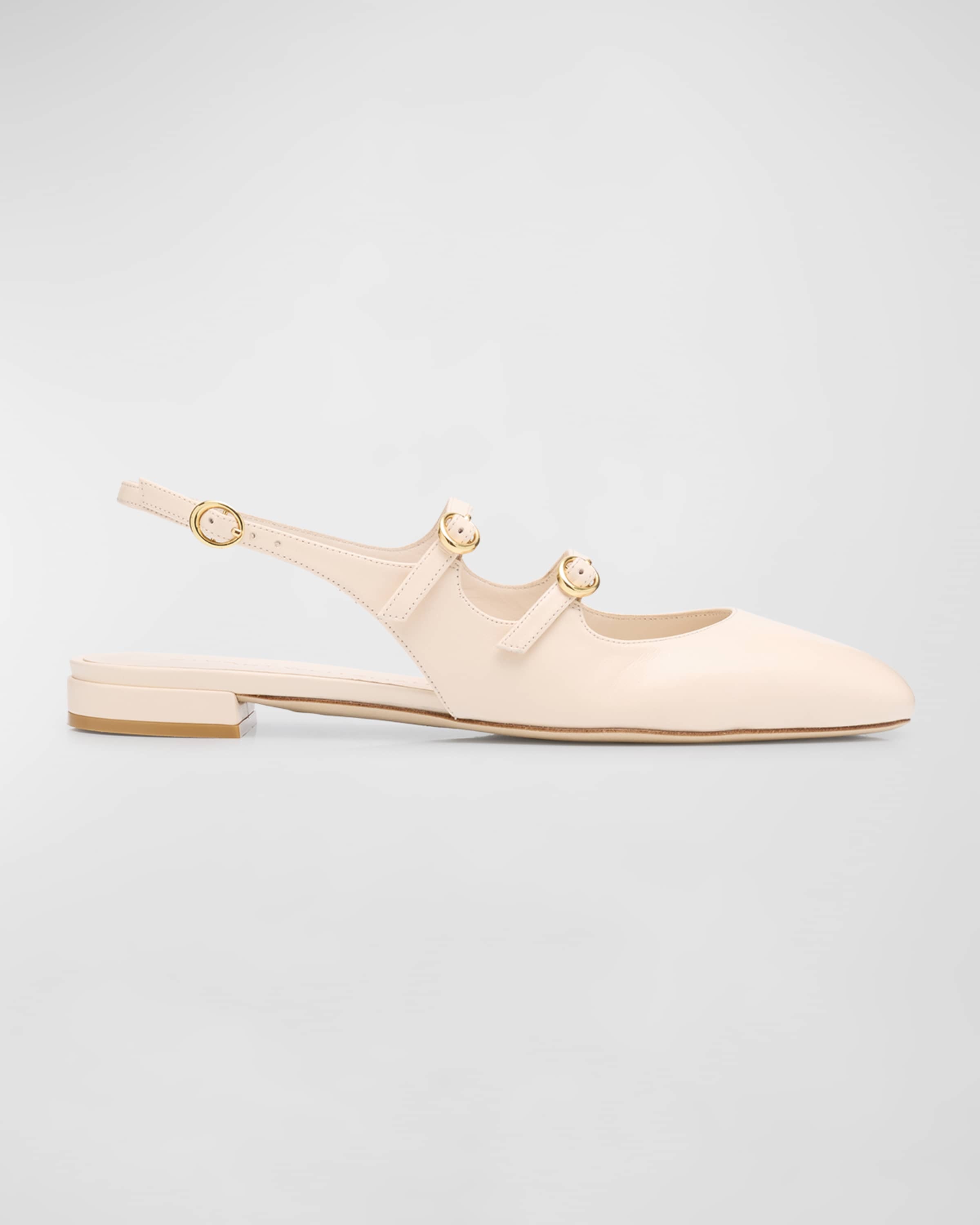 Benni Leather Mary Jane Ballerina Flats - 1