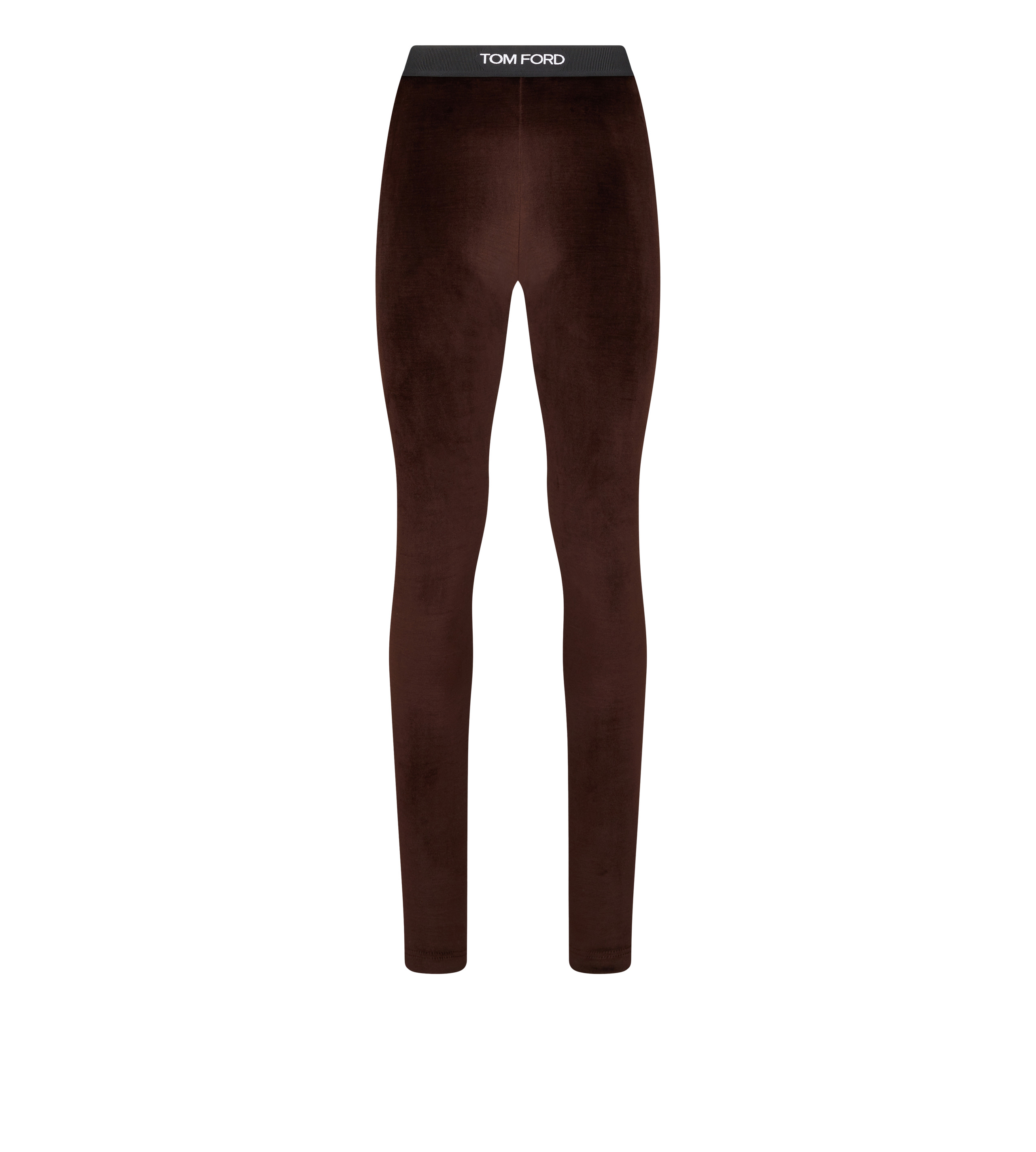 STRETCH LUSTROUS VELOUR SIGNATURE LEGGINGS - 1