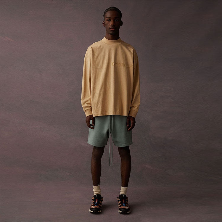Fear of God Essentials SS23 Long Sleeve Logo Tee 'Sand' 125BT222014F - 4