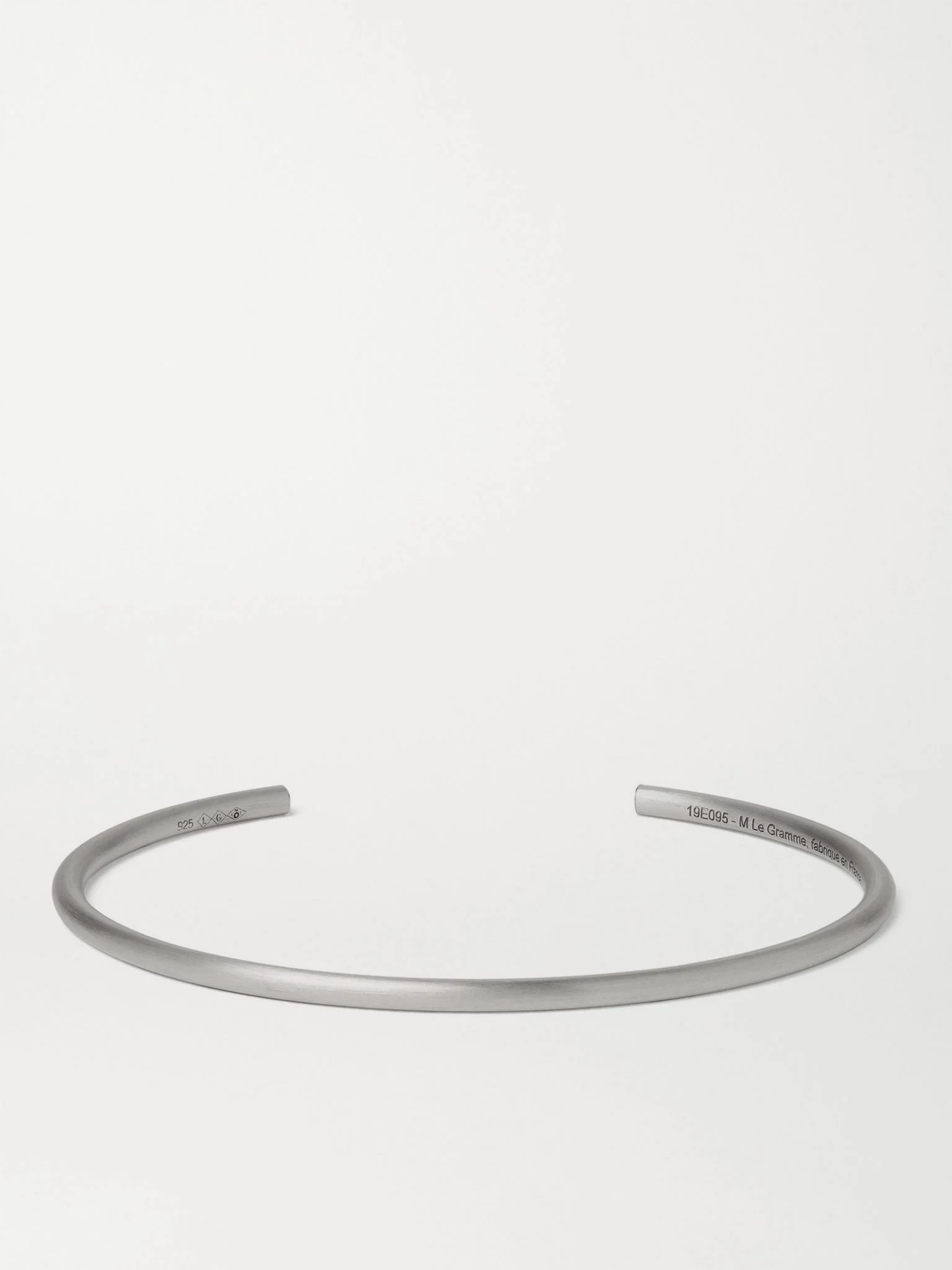 Le 7 Brushed Sterling Silver Cuff Silver - 1