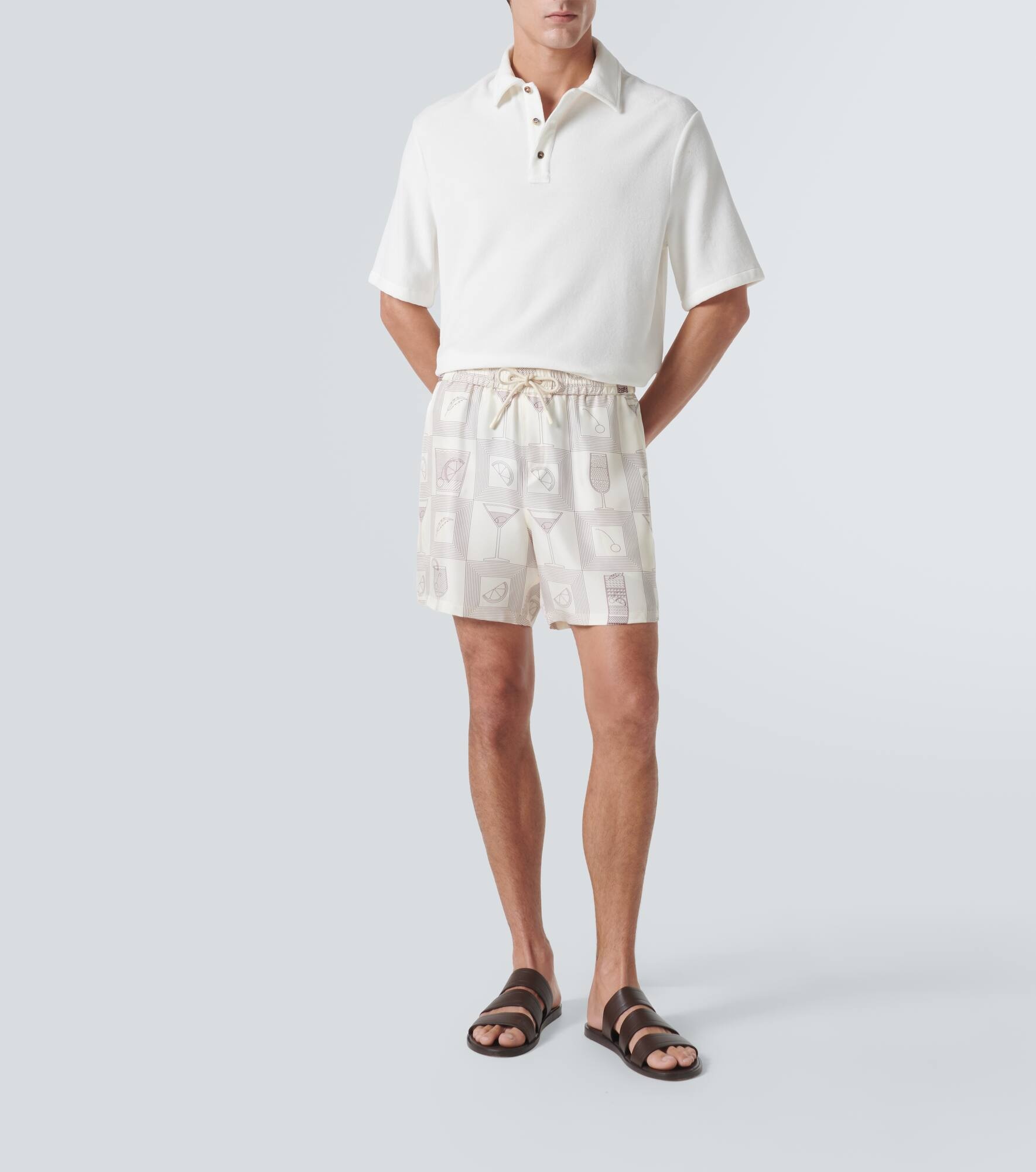 Murano cotton and silk velour polo shirt - 2