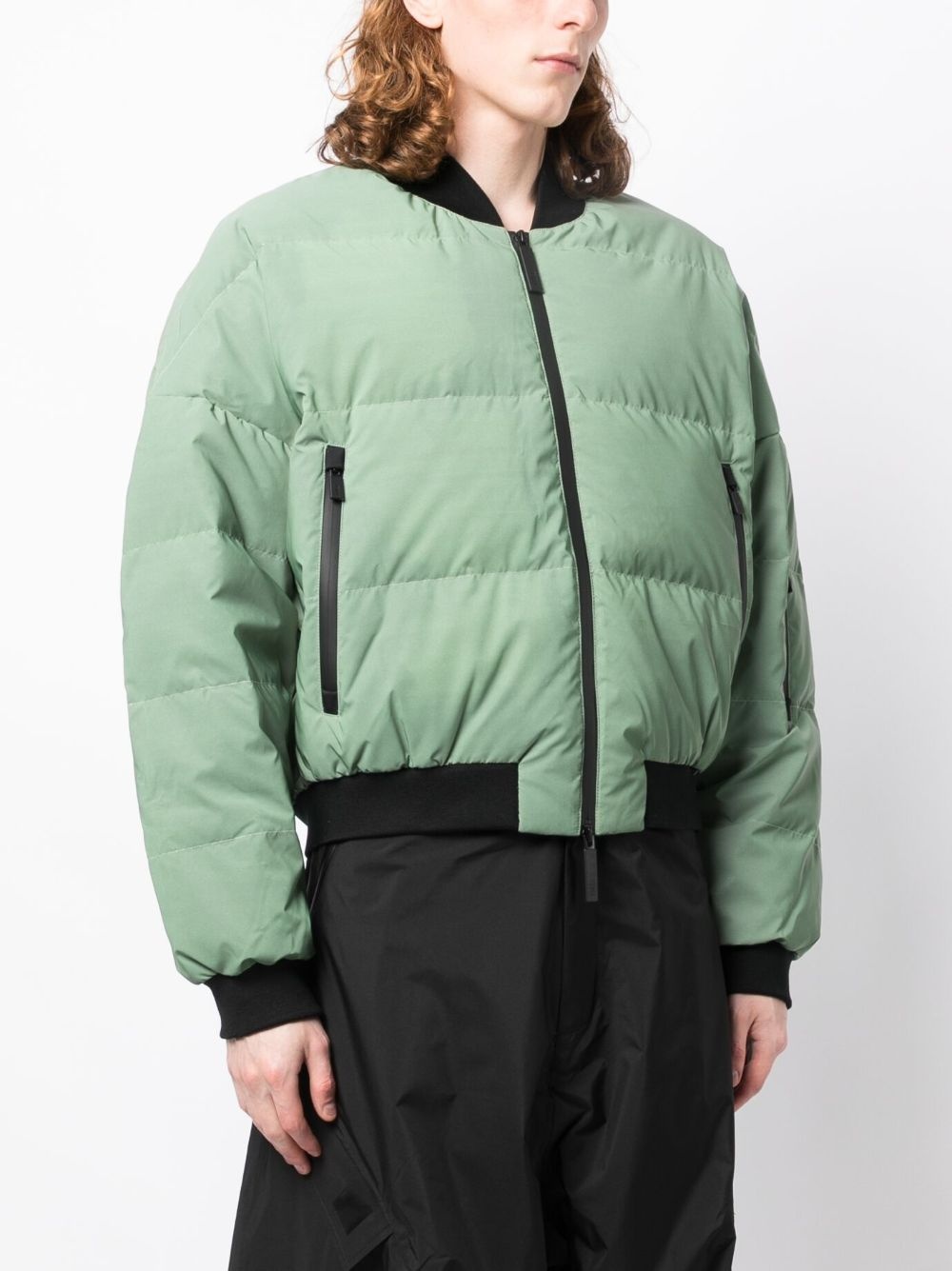 reflective bomber padded jacket - 3
